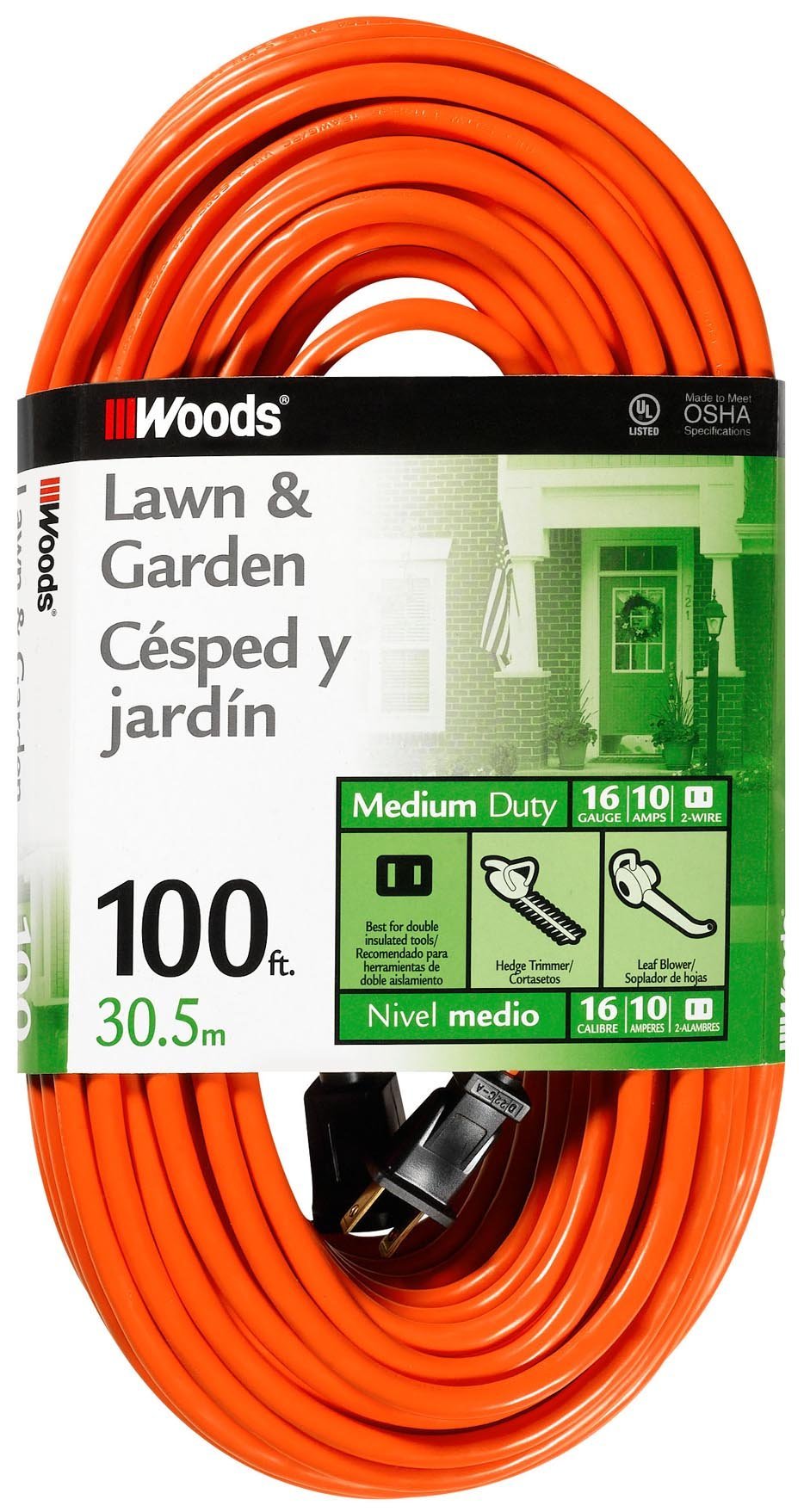 Extensn Cord16/2 100'Org (Pack Of 1)