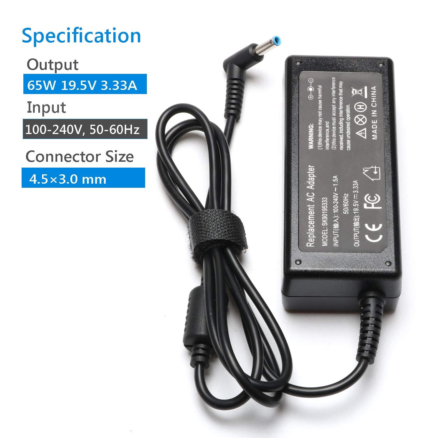 45W 65W Laptop Charger Ac Adapter Power Suppy Cord For Hp 15 Ac 15 Bs 15 Cs 15 Db 15 F Series 15 Ac121Dx 15 Bs234Wm 15 Bs015Dx 15 Ba079Dx 15 Ba009Dx 15 Cs3073Cl 15 Cs3153Cl 15 Db0015Dx 15 Db0031Nr