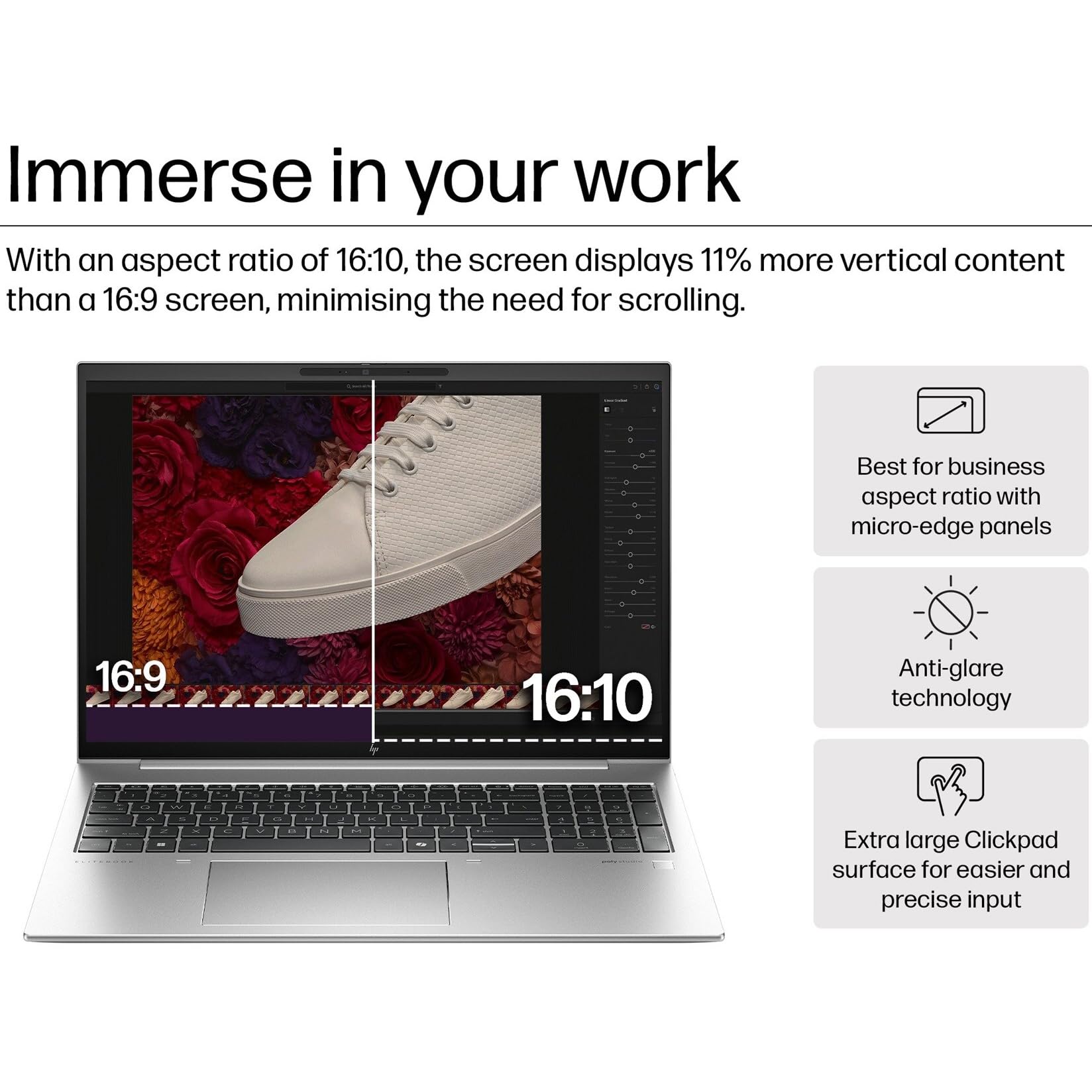 Hp Elitebook 860 G11 16'' Fhd+ Business Laptop Computer, Intel Ultra 7 155U (Beat I7-1355U), 32Gb Ddr5 Ram, 1Tb Pcie Ssd, Wifi 6