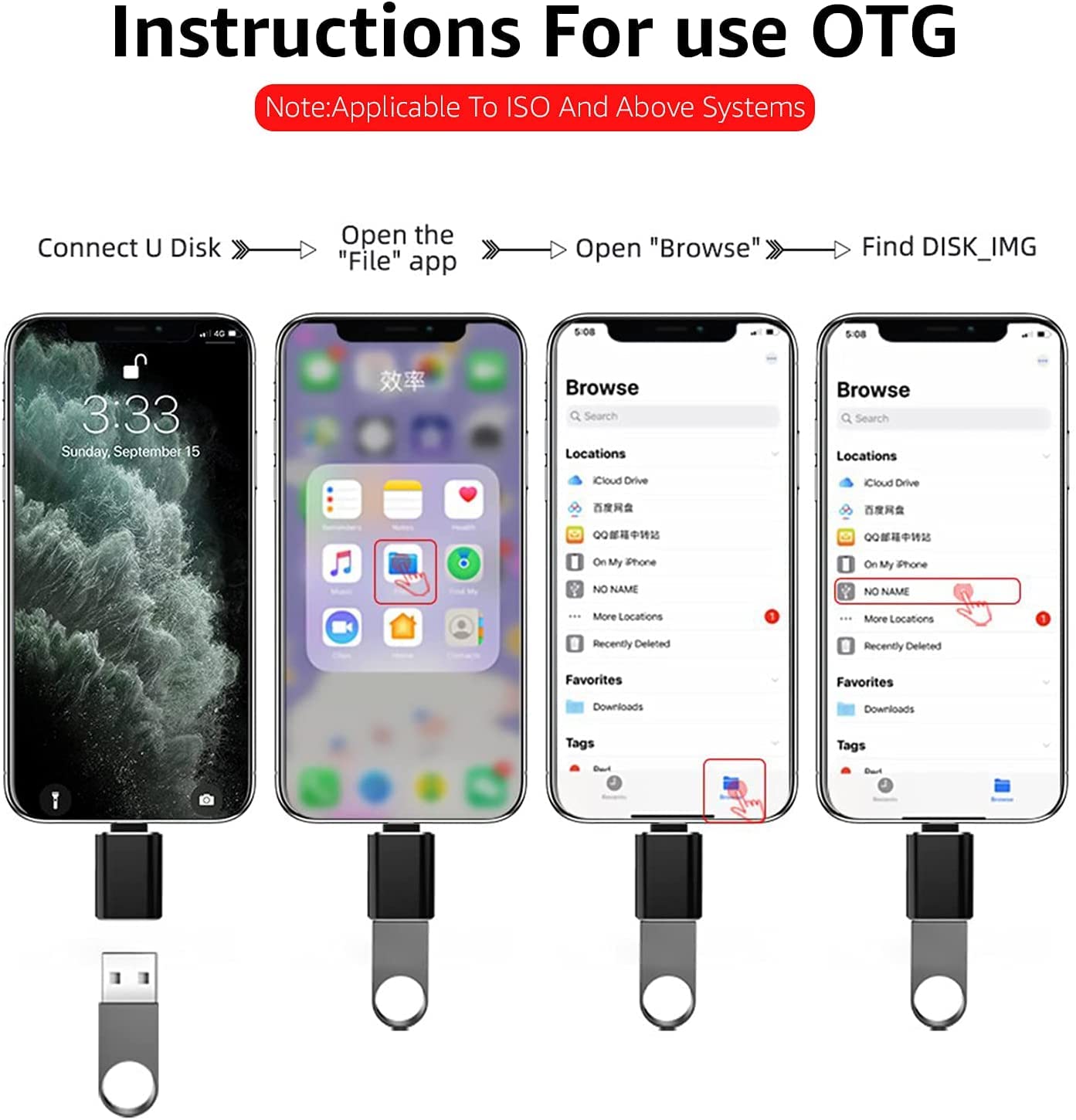 Lightning Male To Usb3.0 Female Adapter Otg Cable [Apple Mfi Certified]Painica Usb Otg Data Sync Converter For Iphone/Ipad/Ipod Support Camera Card Reader, Mouse, Keyboard, Hubs, Connect U Disk Black