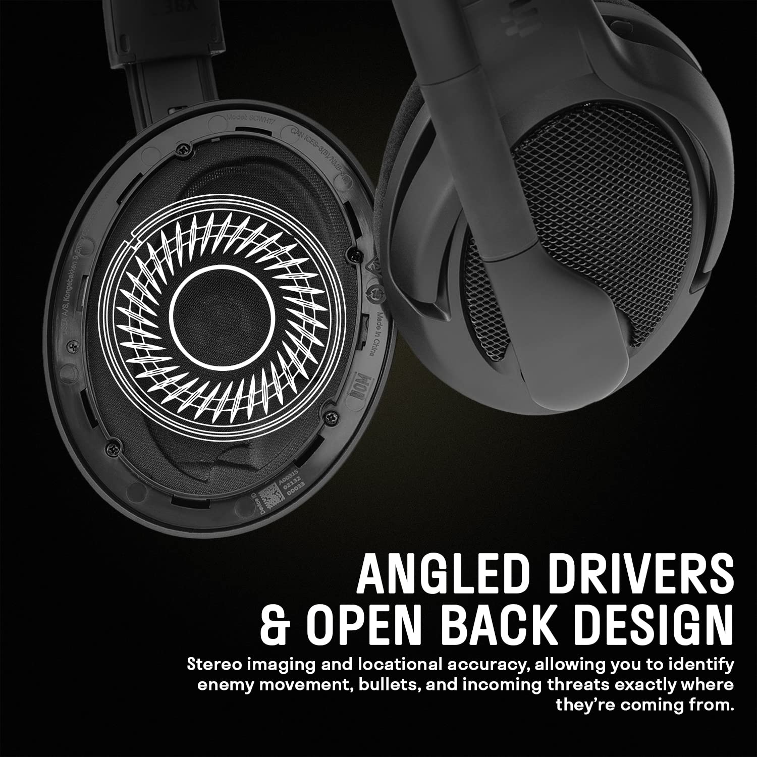 Drop + Epos Pc38X Gaming Headset Noise Cancelling Microphone With Over Ear Open Back Design, Velour Earpads, Compatible With Pc, Ps4, Ps5, Switch, Xbox, Mac, Mobile, And More (Black)