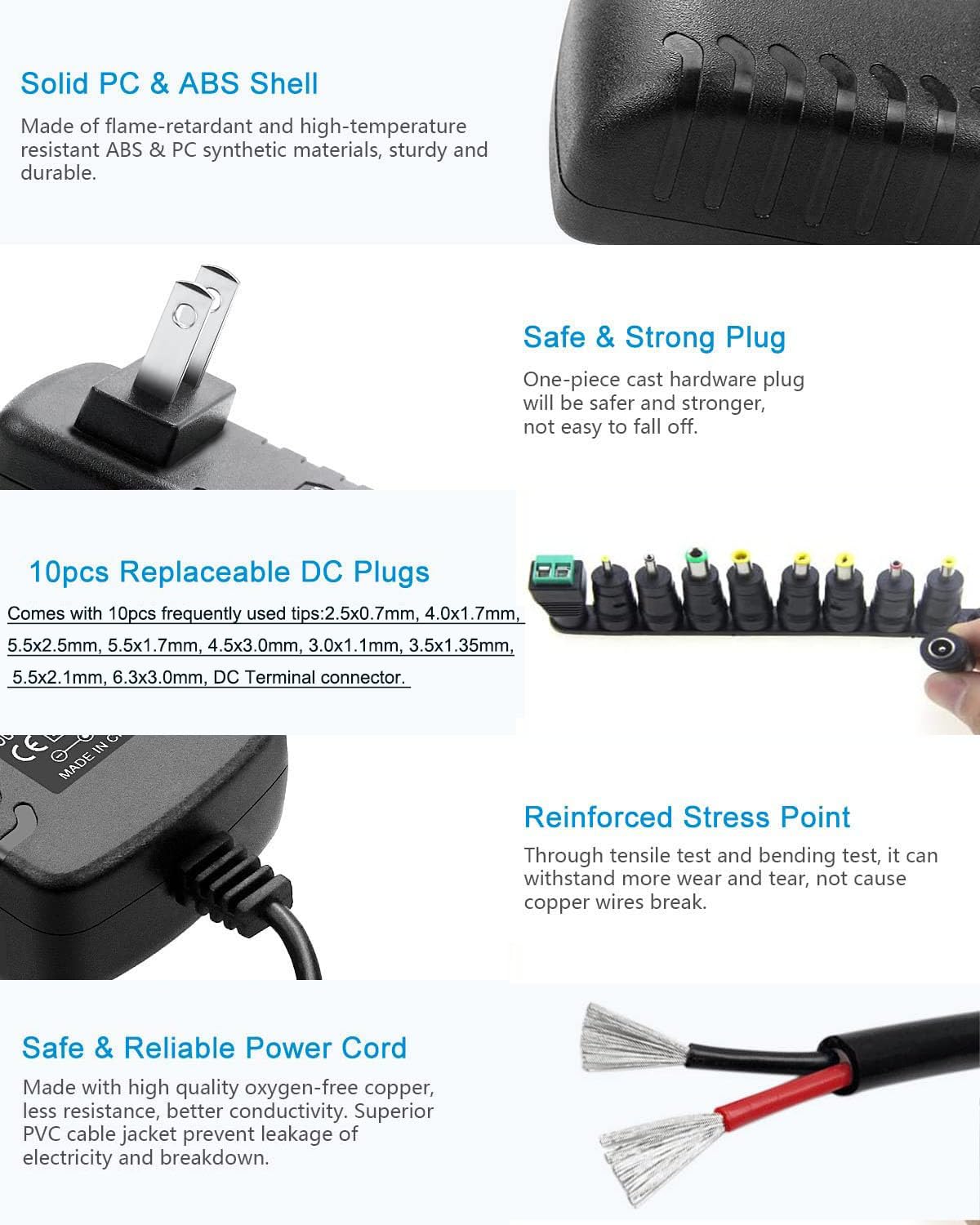 Dc 12V 1.5A 1500Ma Switching Power Supply Ac Dc Adapter 100 240V 50 60Hz Ac To Dc 12 Volt 1.5 Amp Power Adapter 5.5Mm X 2.5Mm/2.