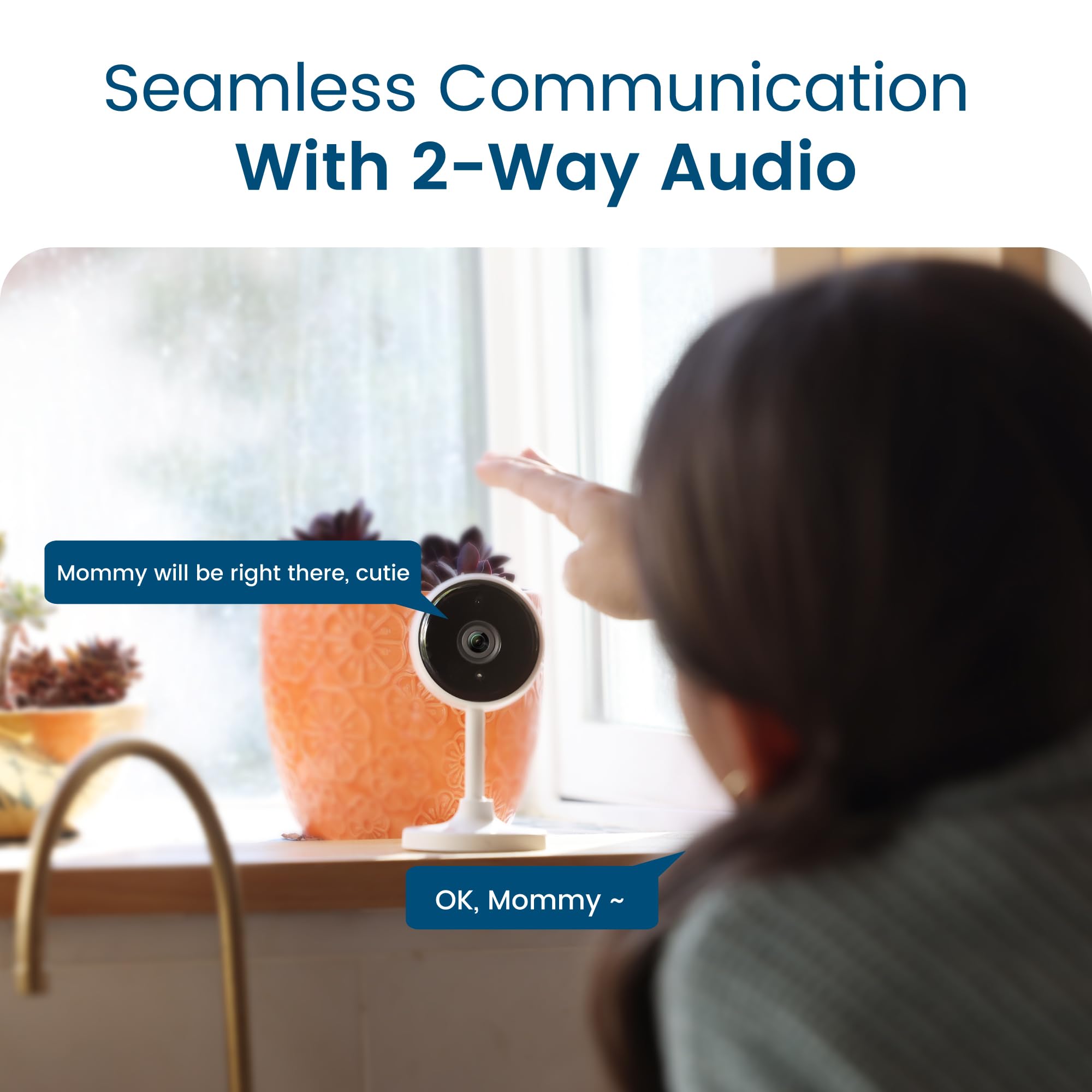 Litokam Indoor Camera, Cameras For Home Security With Night Vision, Pet Camera With Phone App, 2K Indoor Security Camera, Motion