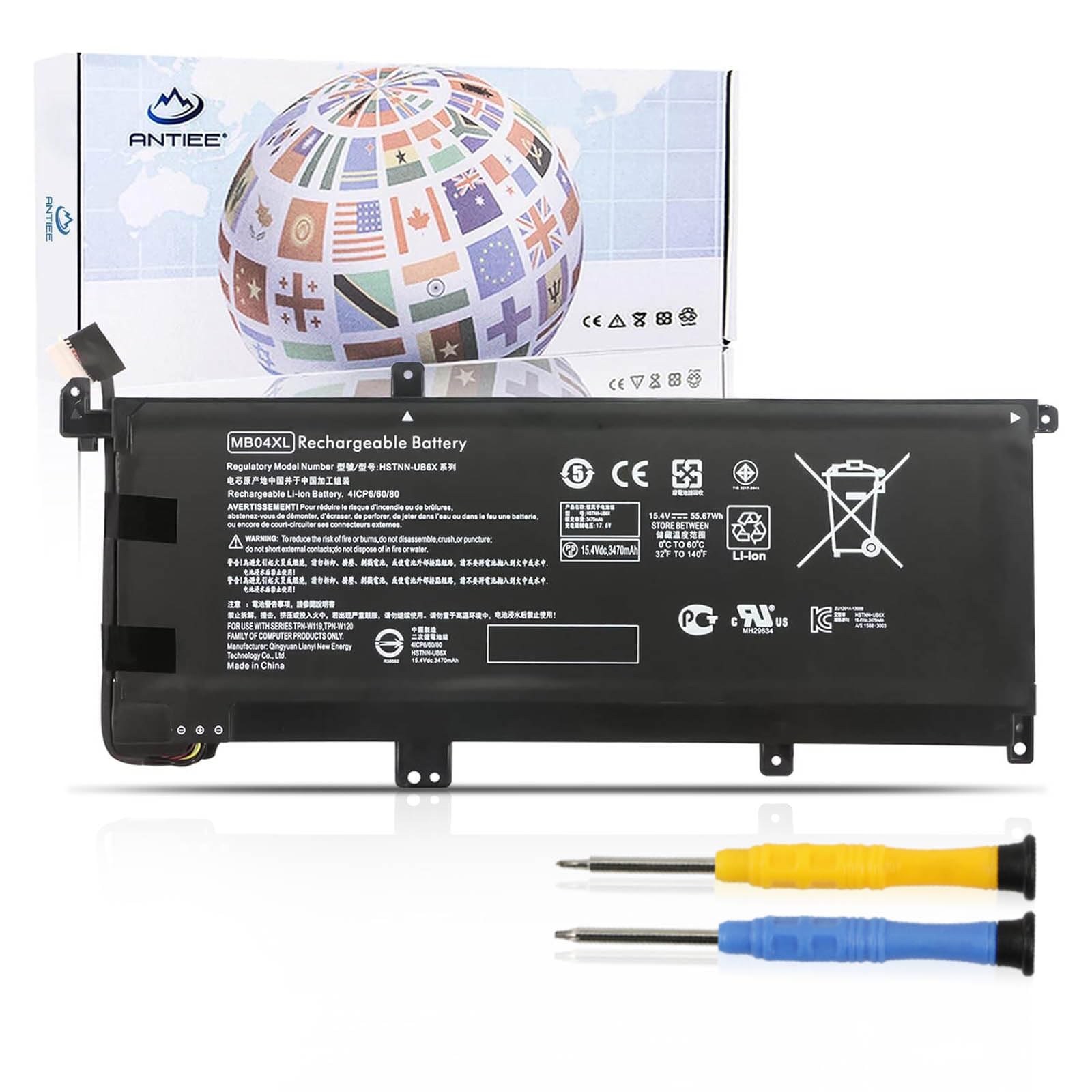 Mb04Xl Laptop Battery For Hp Envy X360 Convertible M6 Aq000 M6 Aq105Dx M6 Aq103Dx M6 Aq003Dx M6 Aq105Dx M6 Ar004Dx 15 Aq 15 Aq00