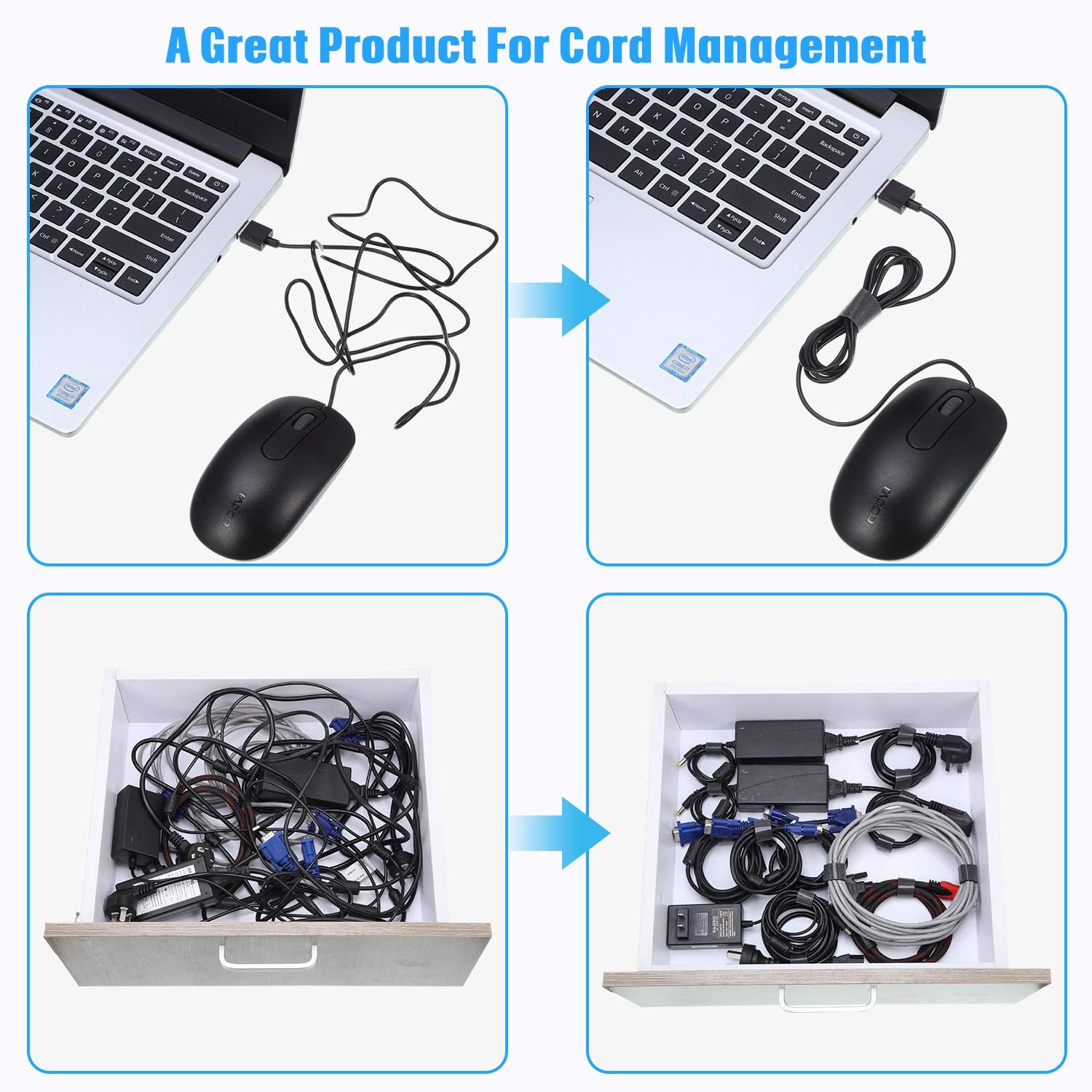 3 Rolls Fastening Tape Cable Ties Reusable Fastening Nylon Tape 1 Inch 1/2 Inch 3/4 Inch Double Side Hook Roll Hook And Loop Str