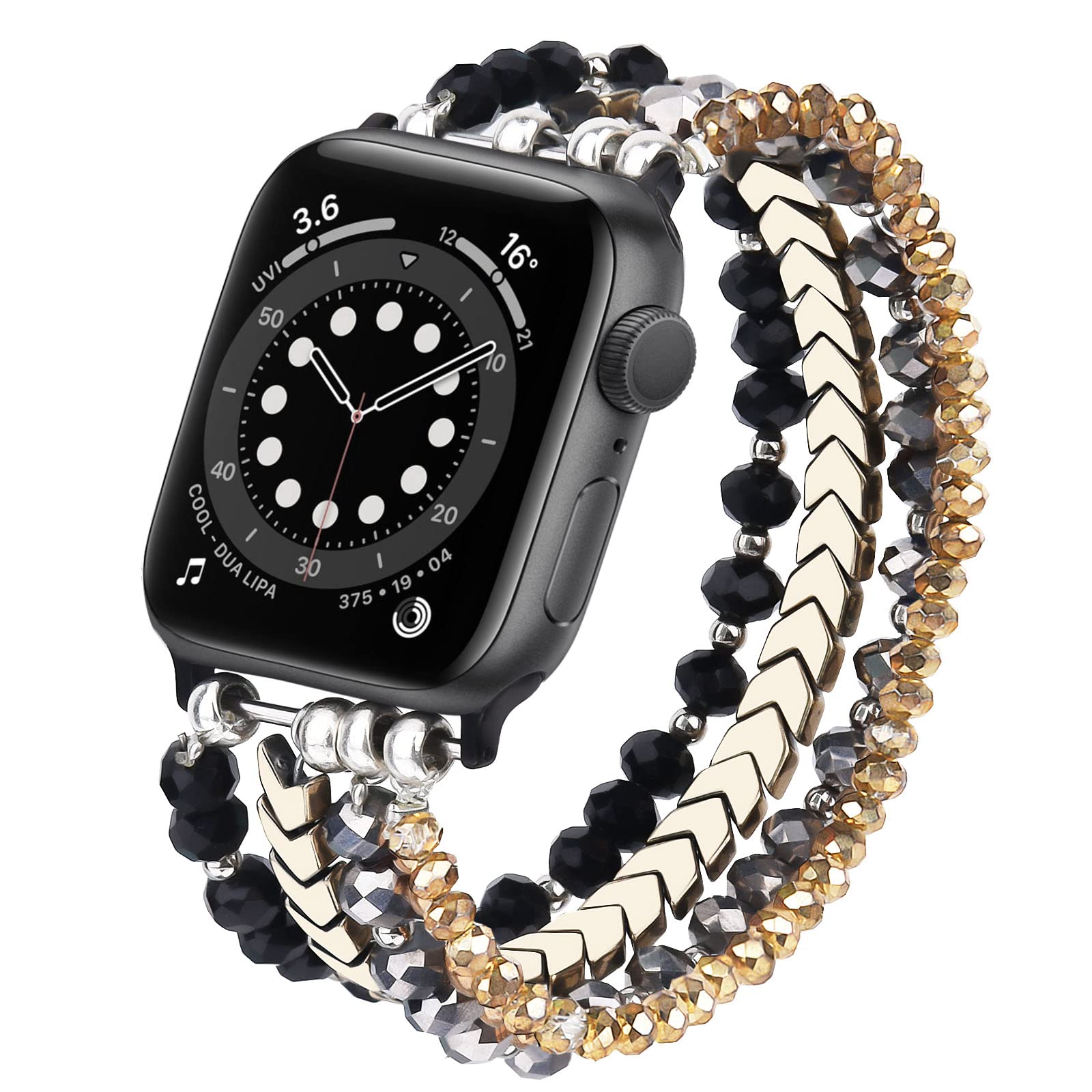 Mofree Beaded Bracelet Compatible With Apple Watch Band 38Mm/40Mm/41Mm/42Mm(Series 10) 9/8/7/Se/6/5/4/3/2/1 Women Fashion Handma