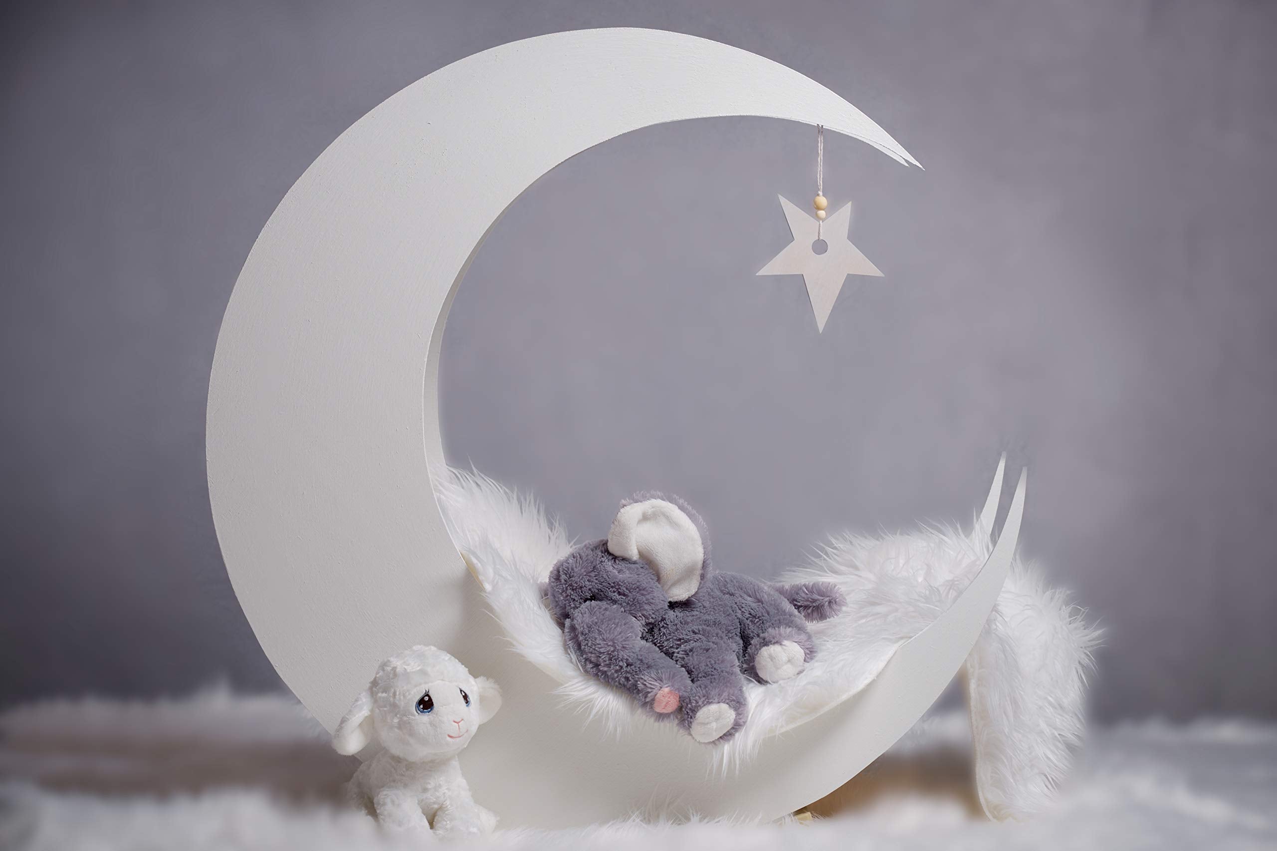 Kate 7X5Ft/2.2M(W) X1.5M(H) Light Grey Background Light Purple Backdrop Retro Textured Abstract Photography Props Studio Digital