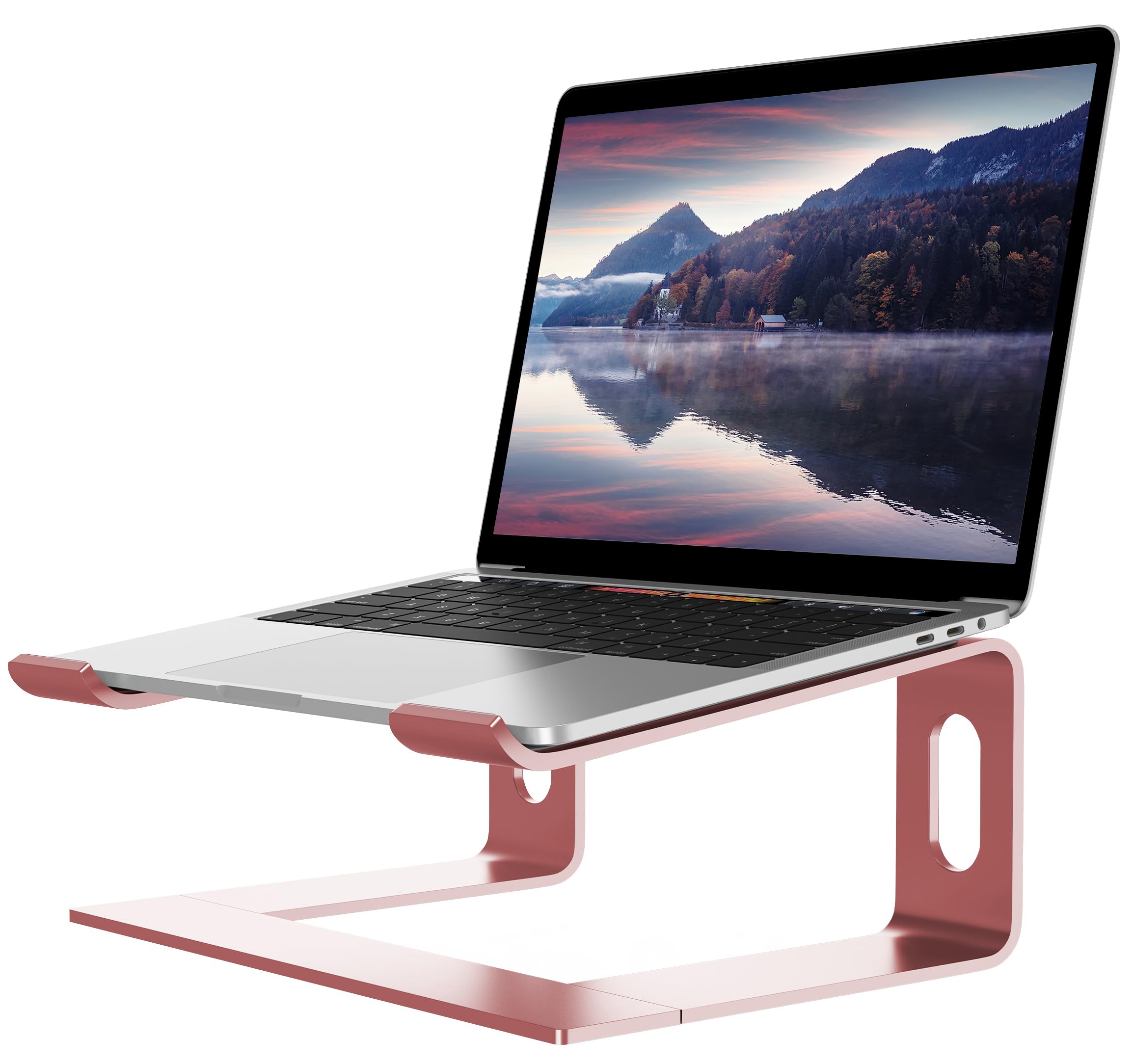 Alashi Laptop Stand For Desk, Aluminum Computer Riser, Ergonomic Notebook Holder, Detachable Metal Laptops Elevator, Pc Cooling