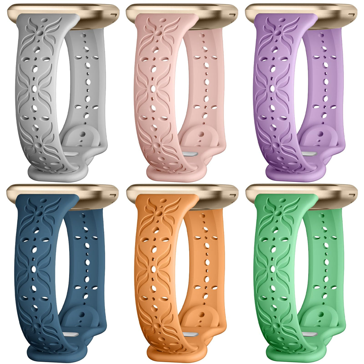Maledan Bands Compatible For Fitbit Versa 3/Sense 2 Bands Women Men, Narrow Lace Strap Breathable Thin Wrist Band Replacement Fo