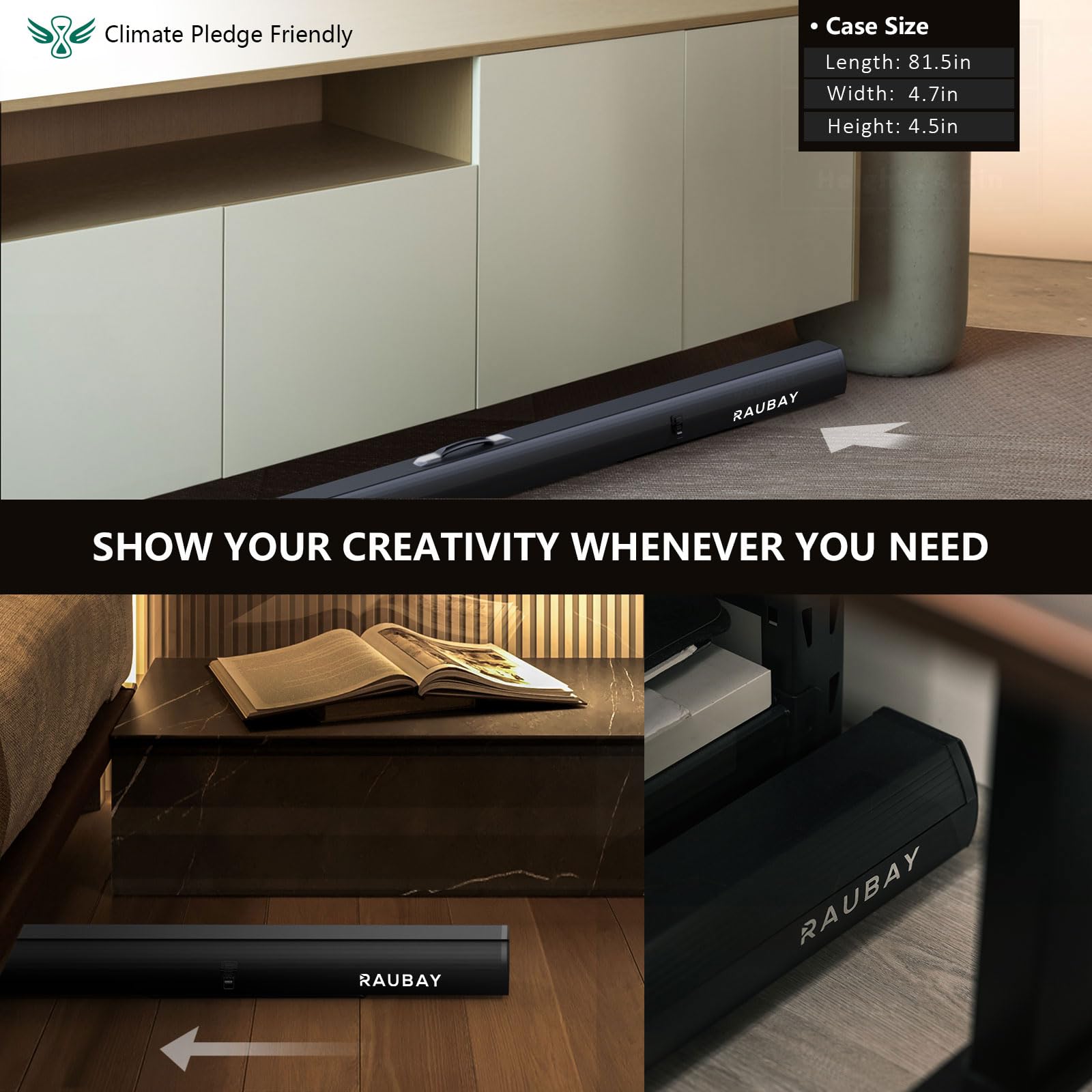 ?Wider Style? Raubay 78.7 X 78.7In Large Collapsible Blue Screen Backdrop Portable Retractable Chroma Key Panel Photo Background