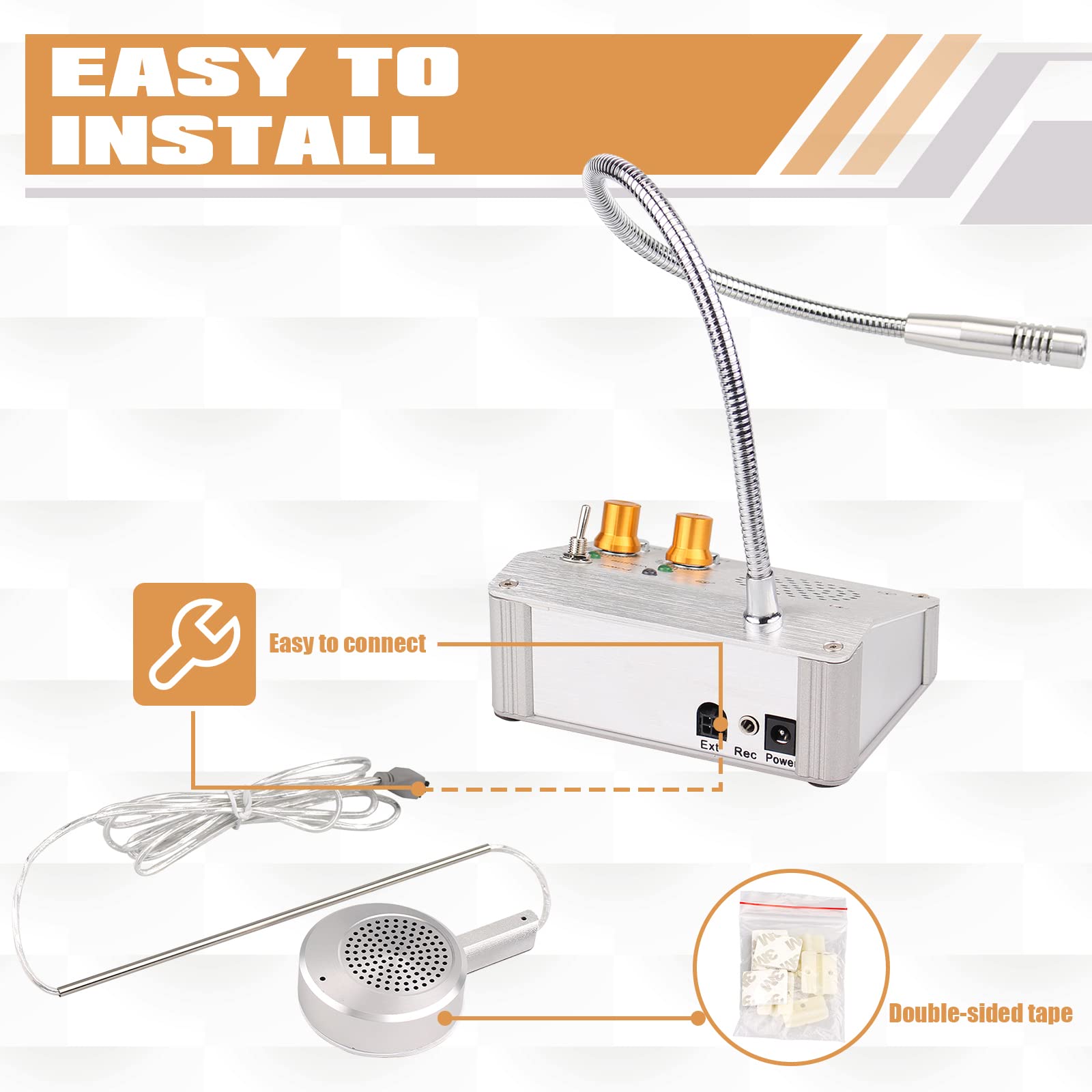 Retekess Tw104 Two Way Intercom, Full Duplex Intercom System With Clear Sound, Intercom System For Dining Car, Indoor, Hospital