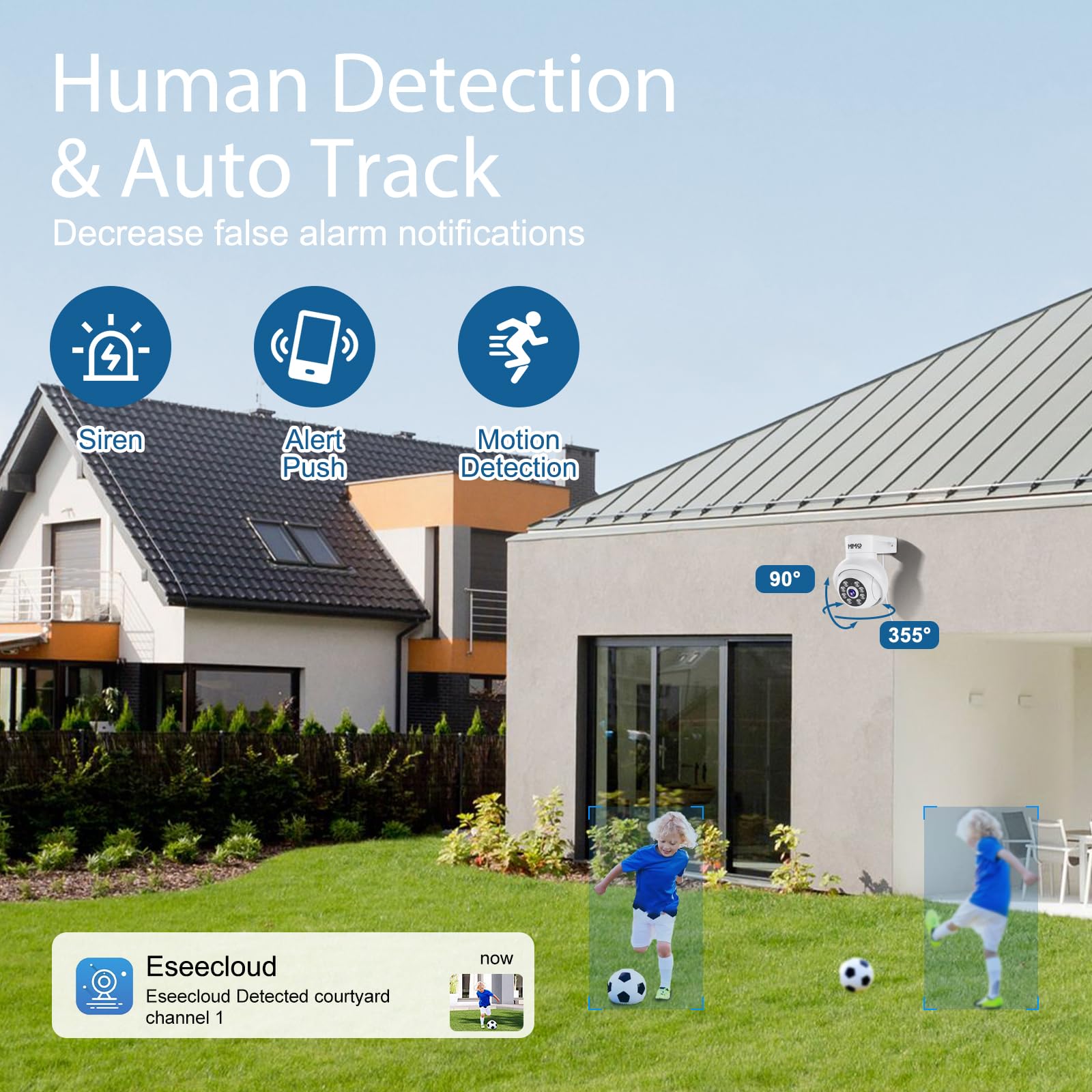 ?Wireless Pro, 3K &10Ch?5Mp Security Cameras Wireless Outdoor With 10.1'' Lcd Monitor, 4Pcs Wifi Ptz Security Cameras With 4K Nv