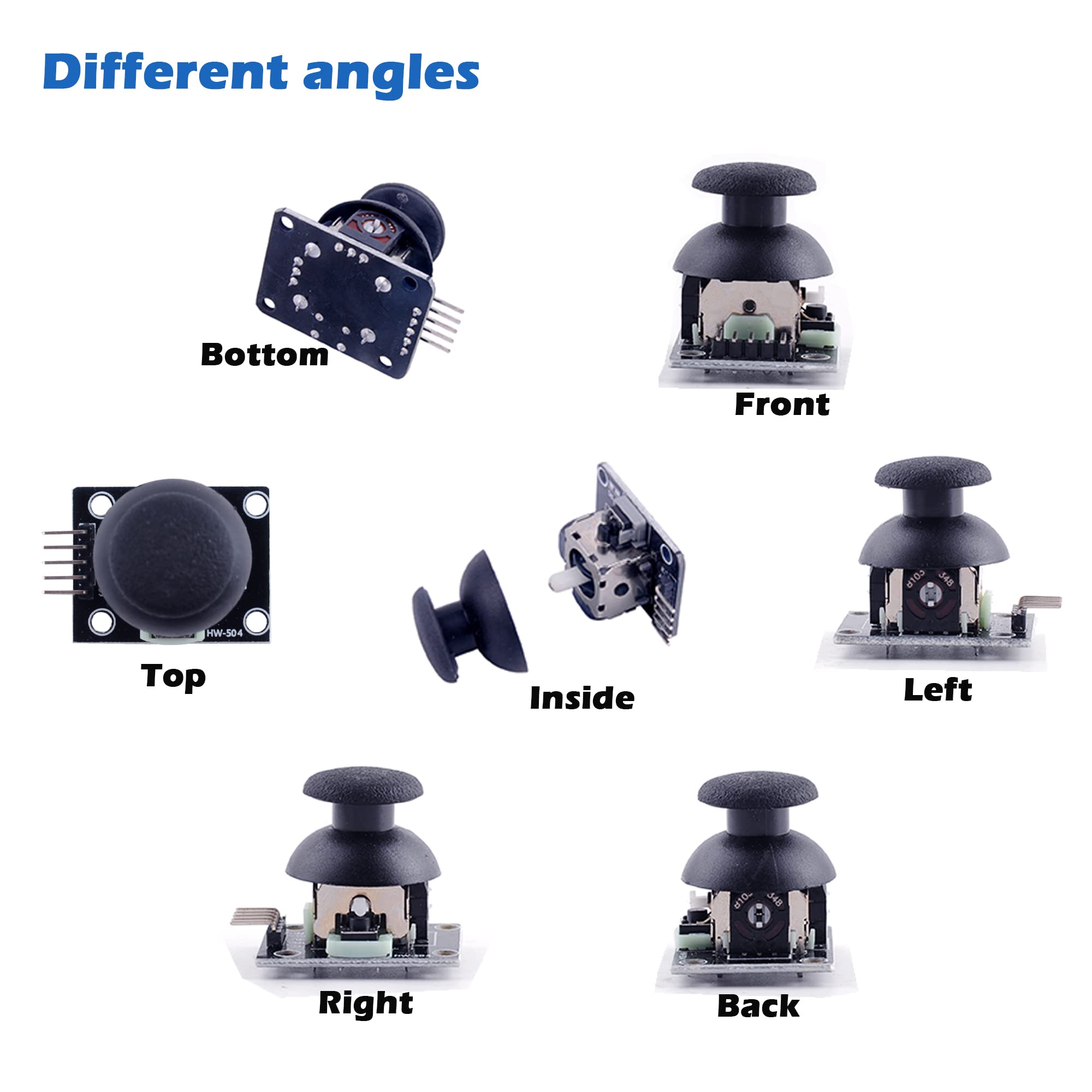 Wishiot Thumb Joystick Module Dual Axis Sensor Game Controller Sensor Joystick Breakout Module Compatible With Arduino Ps2 Raspb