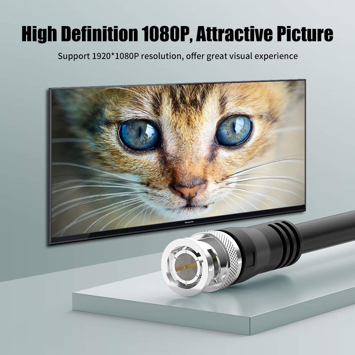 Bifale Sdi Cable 100Ft, 3G Hd Sdi Cable, Heavy Duty Bnc To Bnc Cable 75 Ohm, 1080P For Video Security Camera Cctv Systems Video