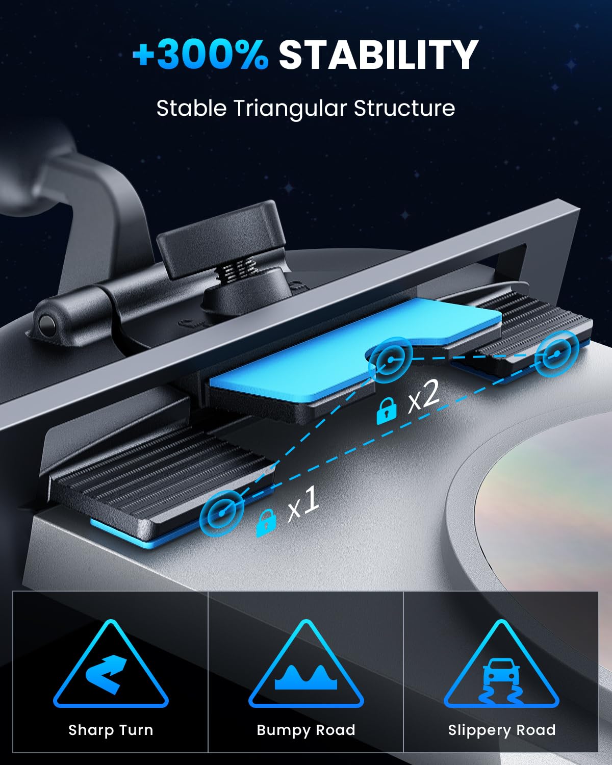 Apps2Car For Magsafe Cd Player Phone Mount [17 Strong Magnets] Magnetic Cd Phone Holder For Car Hands-Free Car Mount Compatible