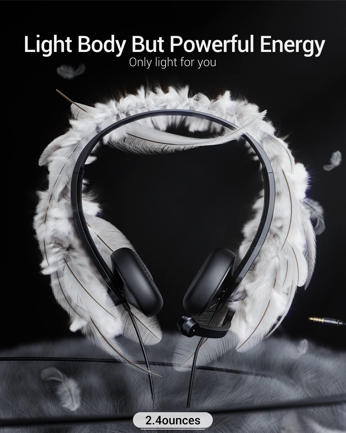 Feabask Usb Headset With Microphone For Pc Laptop   Wired Computer Headphones With Noise Cancelling Microphone For Home Office O