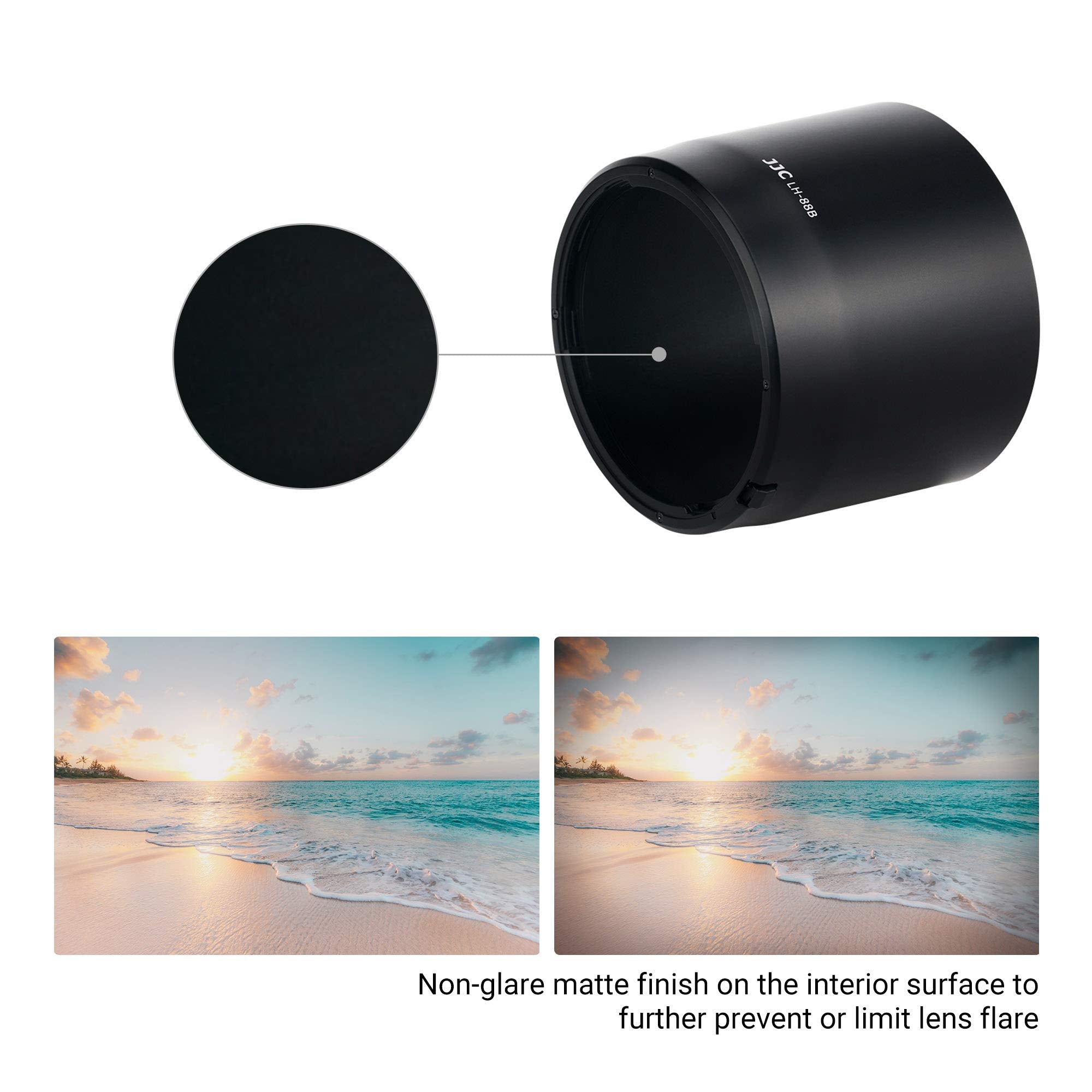 Reversible Rf 600Mm Bayonet Lens Hood Shade For Canon Rf 600Mm F/11 Is Stm Lens On Canon Eos R Rp R5 R6 Replaces Canon Et 88B Le