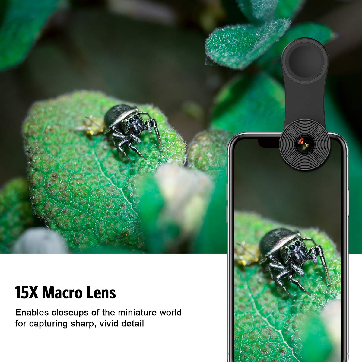 Criacr Phone Camera Lens (Upgraded Version), 3 In 1 Cell Phone Lens Kit For Iphone, Samsung, 180Fisheye Lens, 0.6X Wide Angle Le