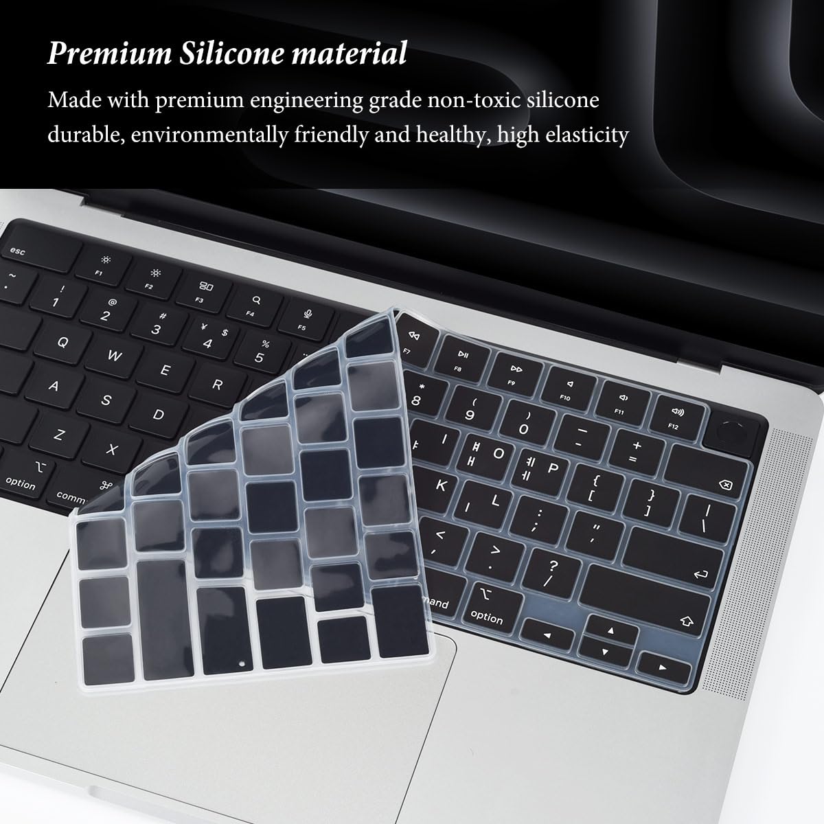 Korean Silicone Keyboard Cover Skin For 2023 2022 2021 14.2 Inch Apple Macbook Pro 14 A2992 A2918 A2442 A2779/16.2 Inch Macbook