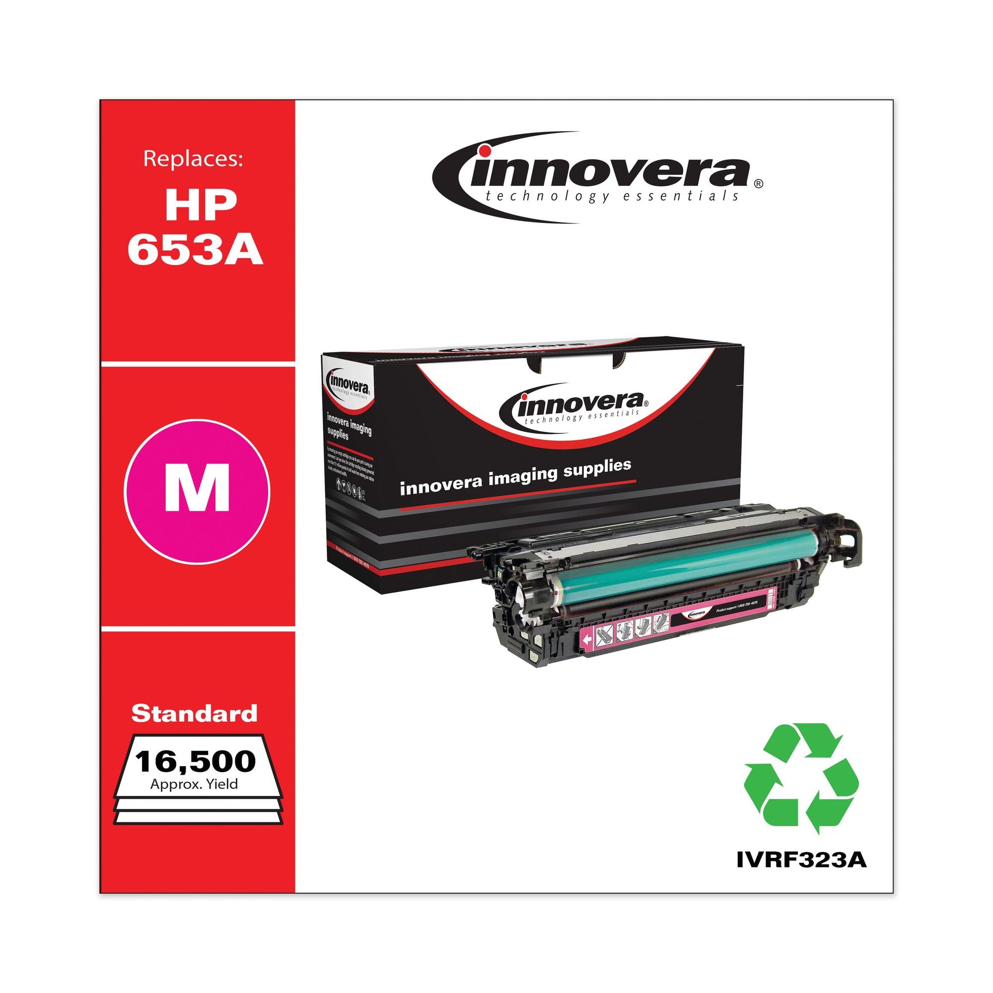 Innovera Ivrf323A 16500 Page Yield Remanufactured Toner Replacement For 653A (Cf323A)   Magenta