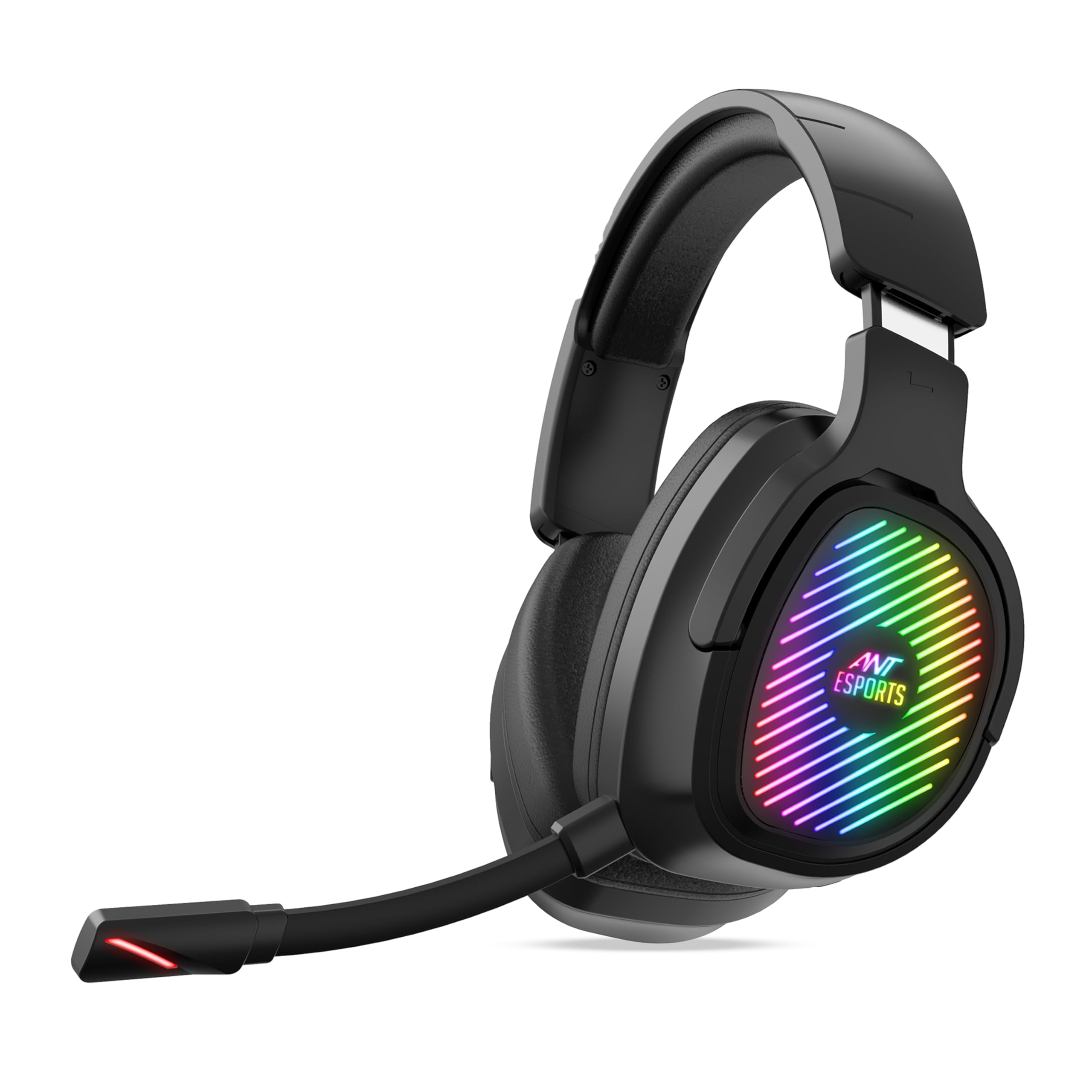 Ant Esports Stealth 10 Wireless Gaming Headset With Noise Cancelling Microphone For Pc, Ps5, Ps4, Mac, 2.4 Ghz Wireless & Bt 5.4