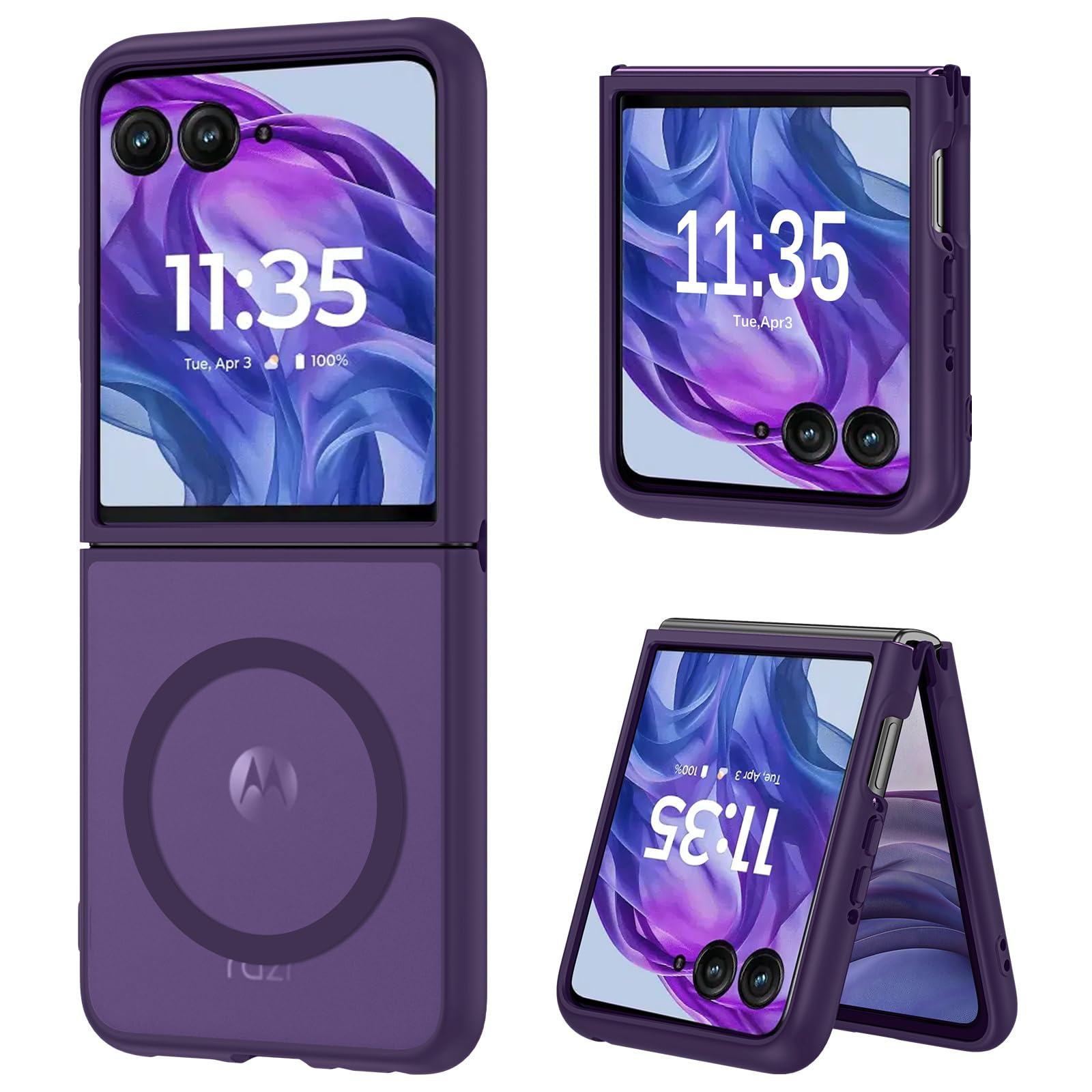 Duedue For Motorola Razr Plus 2025/2024 Case, Moto Razr 50 Ultra 5G Case Magnetic, Protective Cover Shockproof Phone Case For Mo