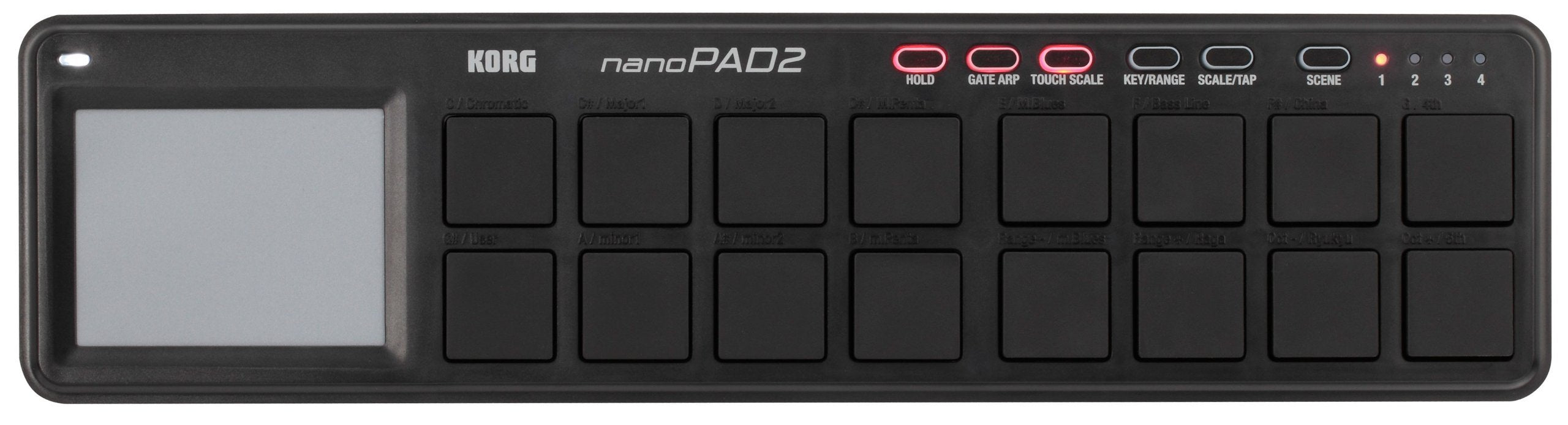 Korg Nanopad2 Slim Line Usb Midi Pads   Black