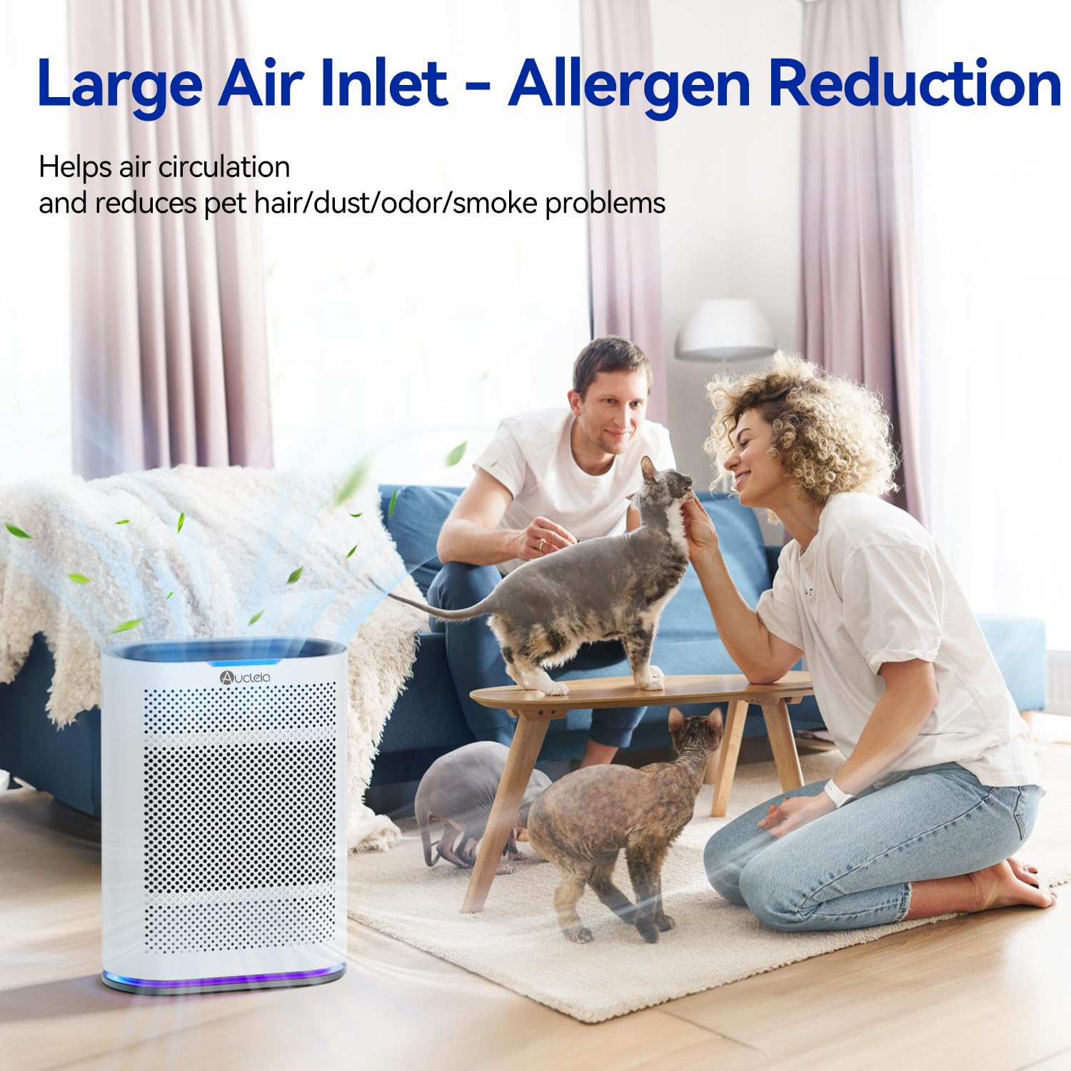 Air Purifiers For Home Large Room Cover 2,100 Ft,Home Air Purifier With Air Quality Monitor & Aromatherapy,Auto H13 Air Purifier