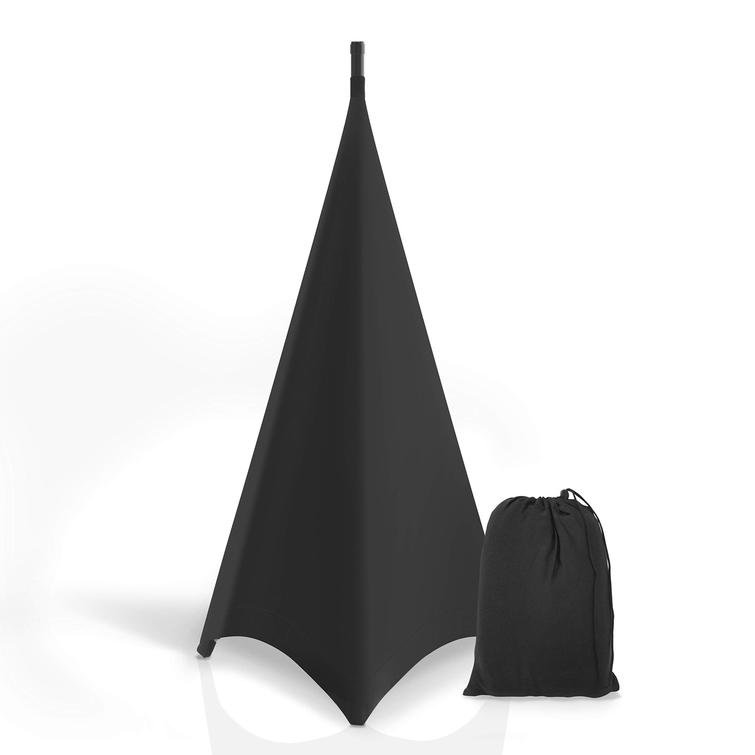 Pyle Universal Lighting Tripod Stand Scrim   Dj Light Speaker Stand Skirt Tripod Scrim Cover W/Hook And Loop Stretchable Lycra S