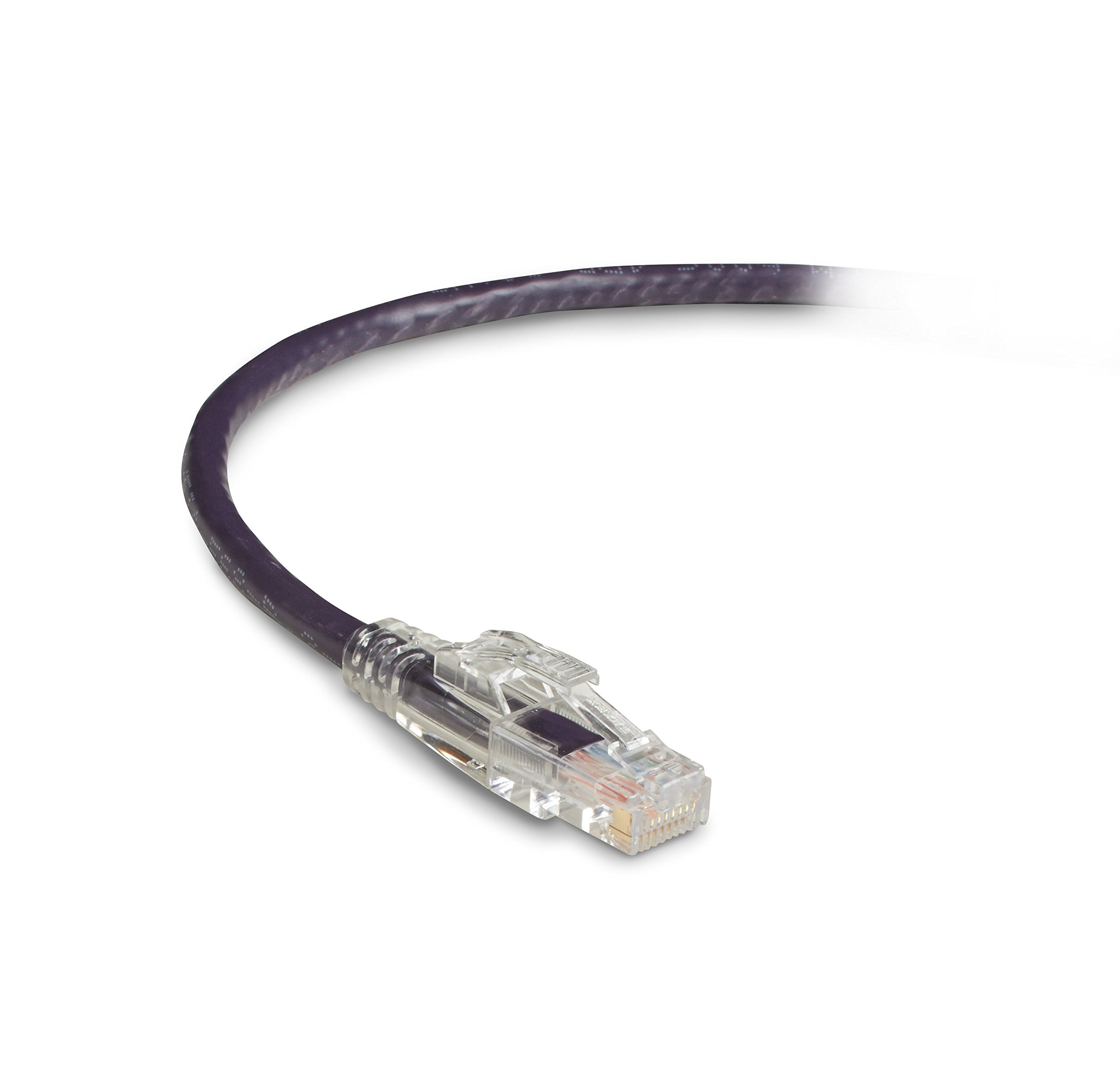 Black Box Gigatrue 3 Cat6 550-Mhz Lockable Patch Cable (Utp) - Violet, 3-Ft. (0.9-M)