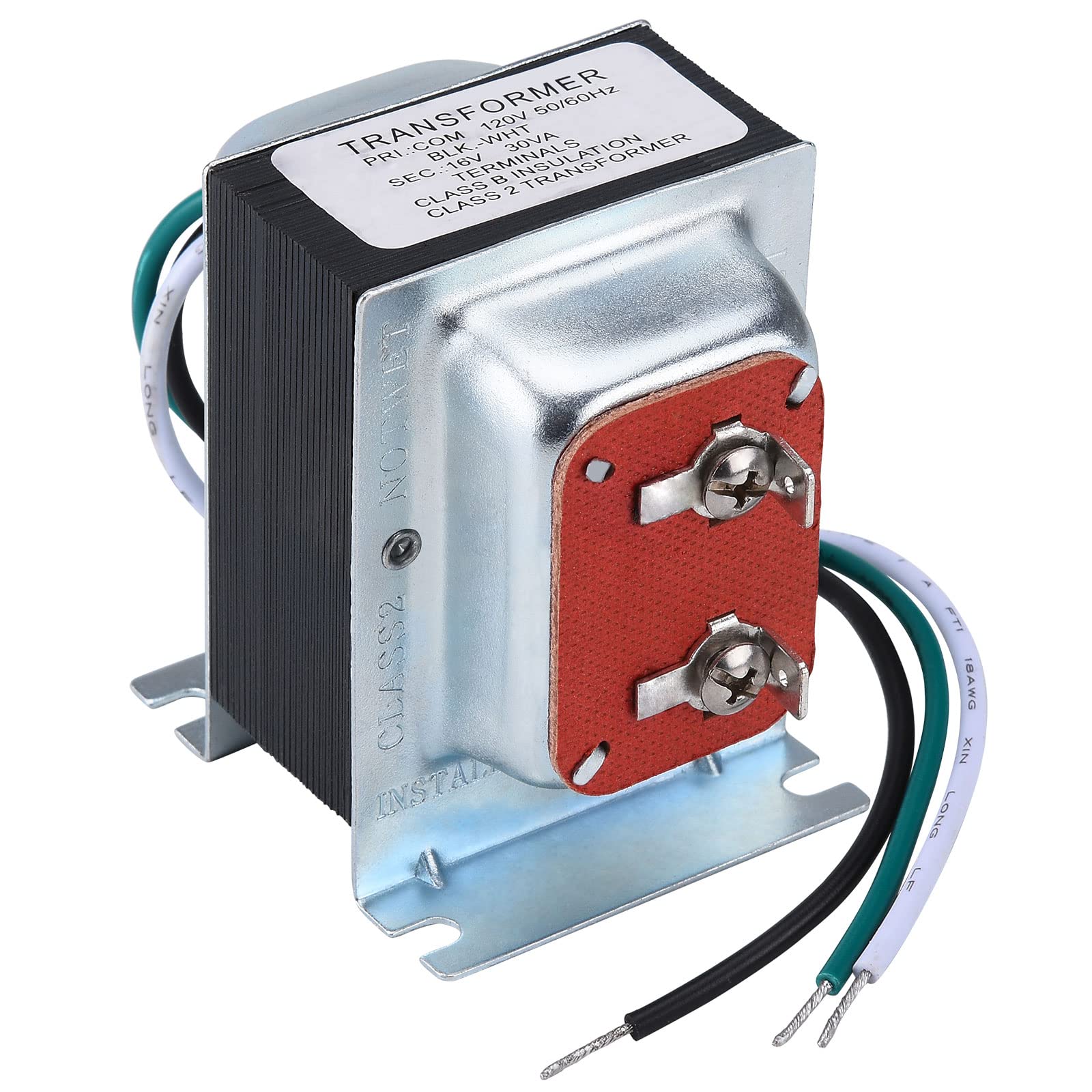 Doorbell Transformer 16V 30Va Ac Power Supply Thermostat Power Adapter Hardwired Door Chime Transformer