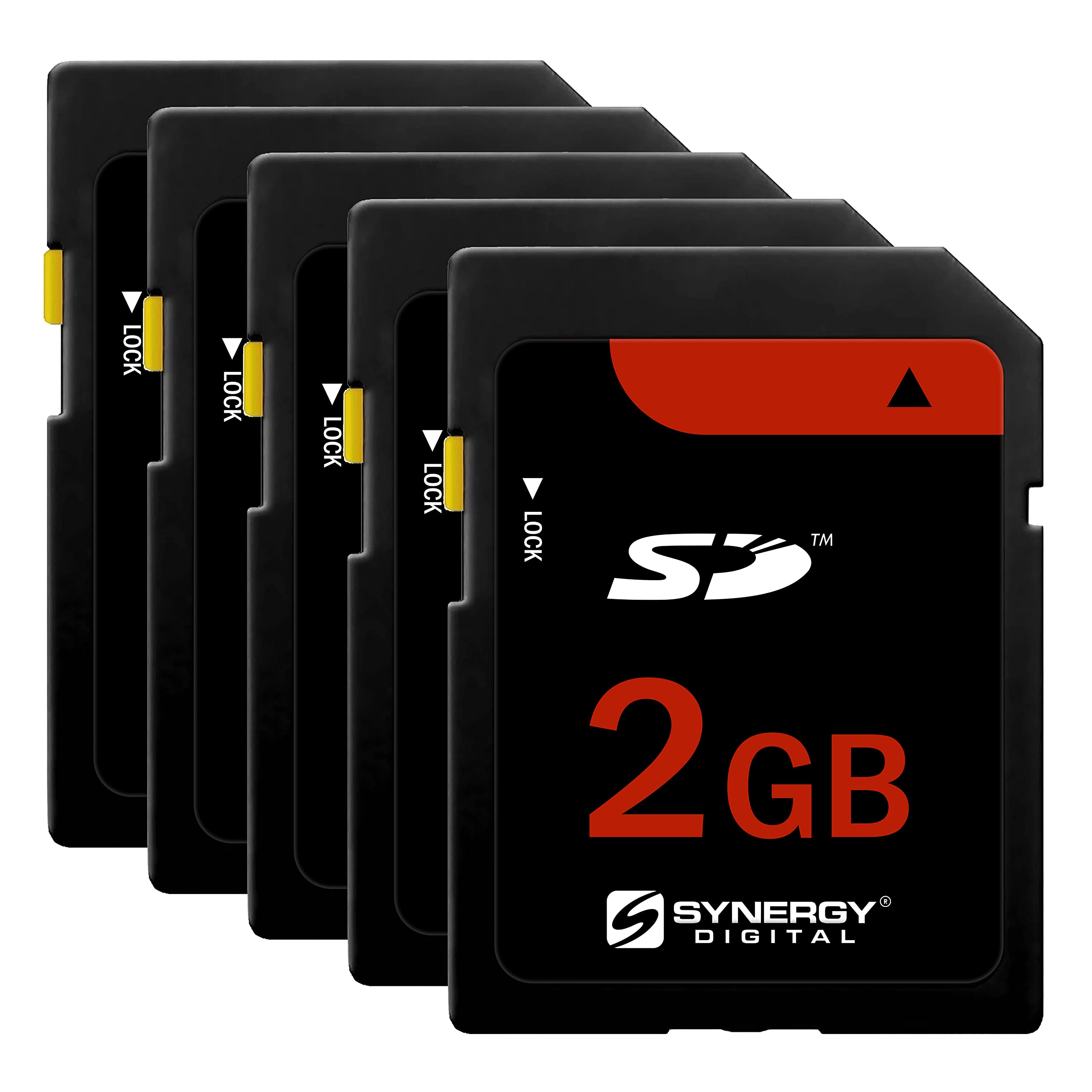 Synergy Digital 2GB SD Memory Cards - Pack of 5