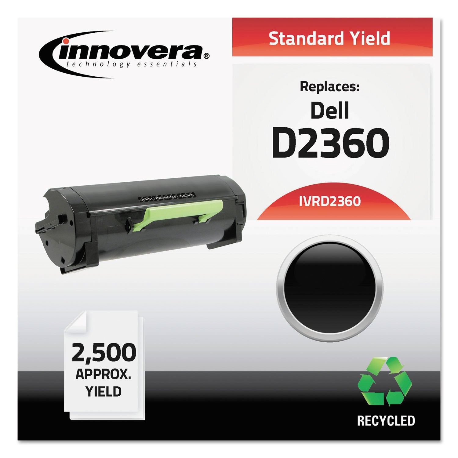 Innovera Ivrd2360 Remanufactured 2500 Page Yield Toner Replacement For 331 9803   Black