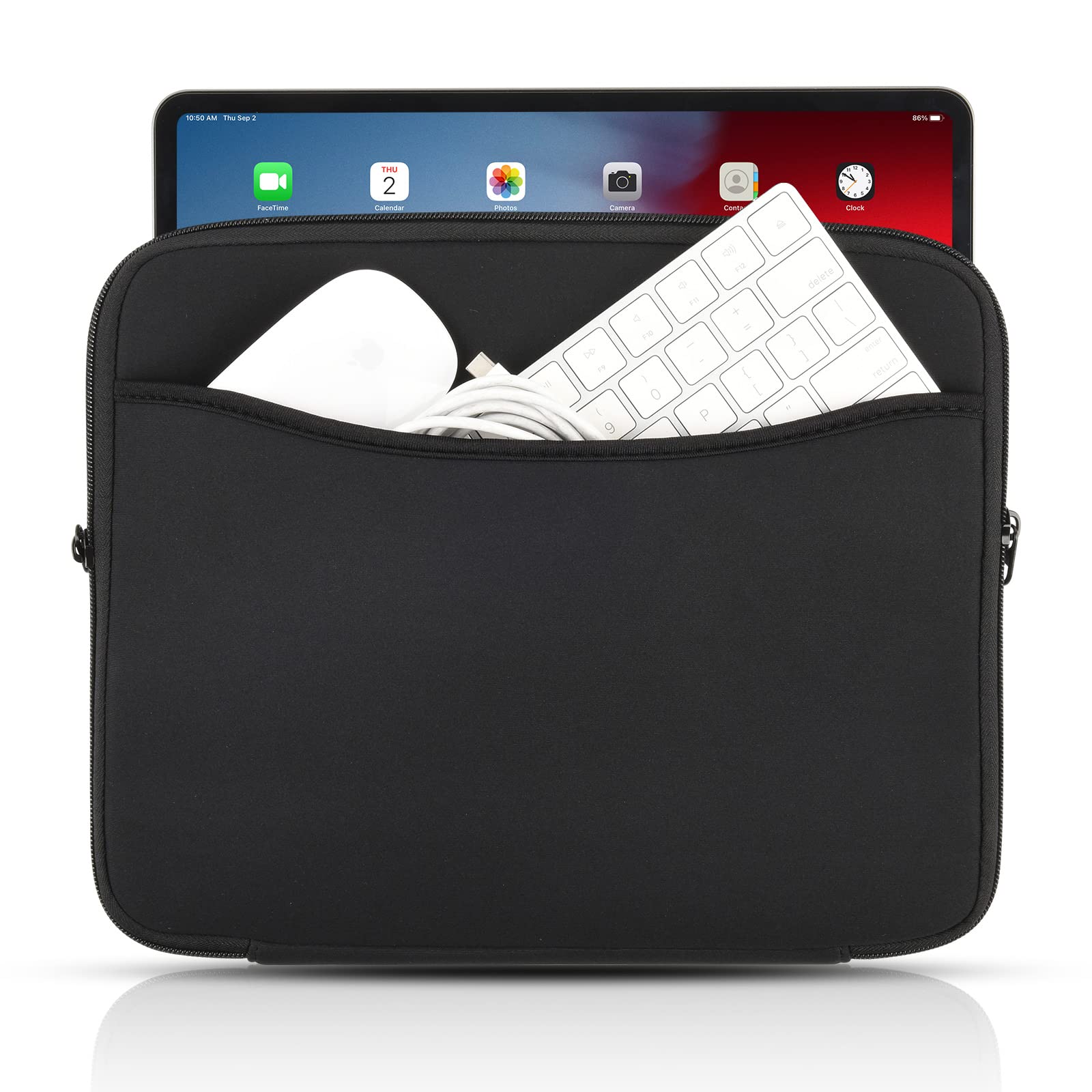 Caszlution Ipad Pro Sleeve For 12.9 Inch New Ipad Pro M2 & M1 2022 2018 With Smart/Magic Keyboard Bag Case, Neoprene Sleeve Case