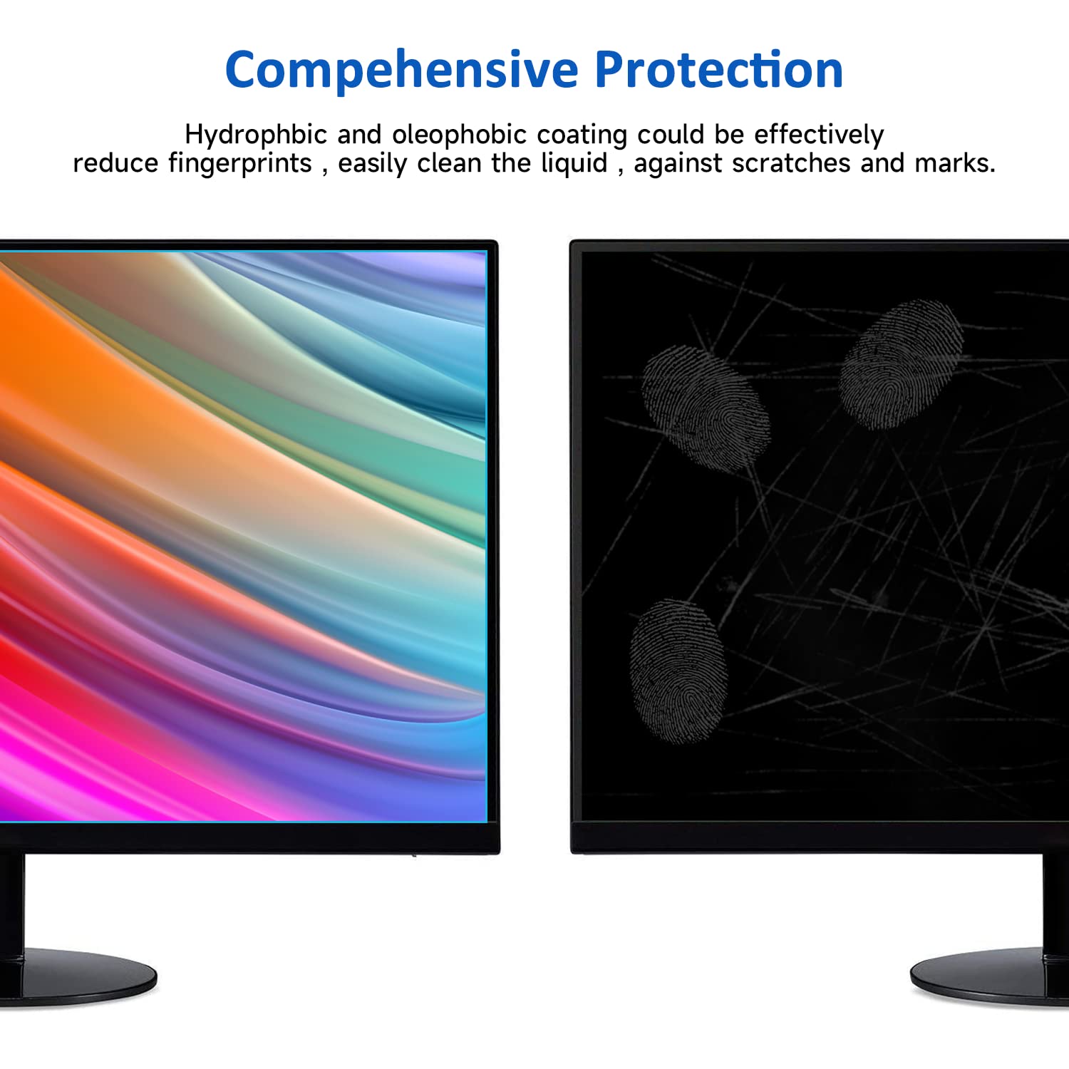 27 Inch Blue Light Blocking Computer Screen Protector, Eye Protection Screen Filter Compatible With 27'' Sceptre/Dell/Asus/Acer/