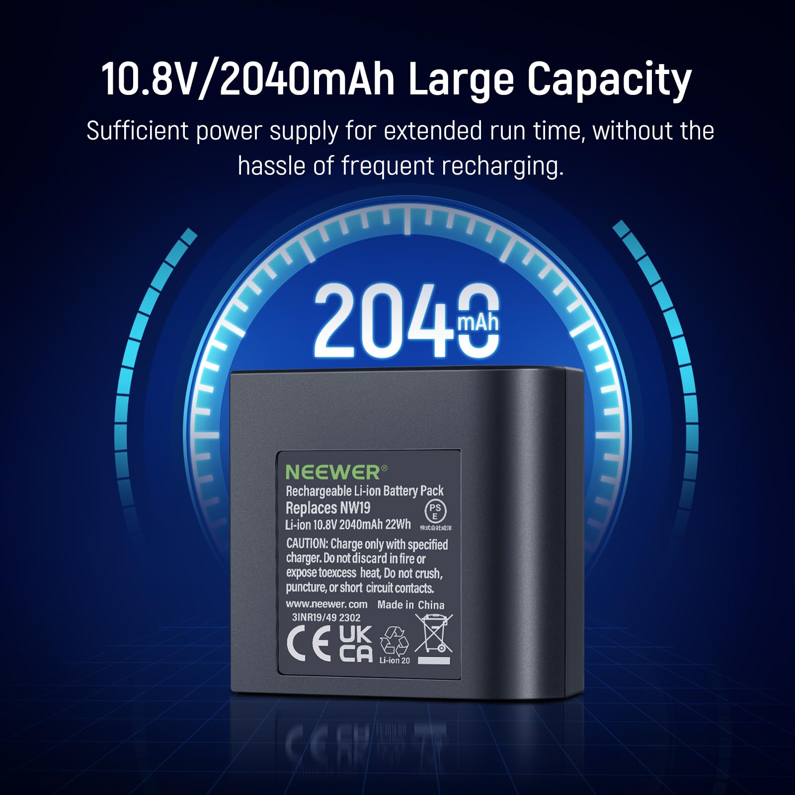 Neewer Nw665 Battery Pack 10.8V/2040Mah Lithium Rechargeable Battery Replacement Only Nw665 C E Ttl Ii Speedlite Flash Compatibl