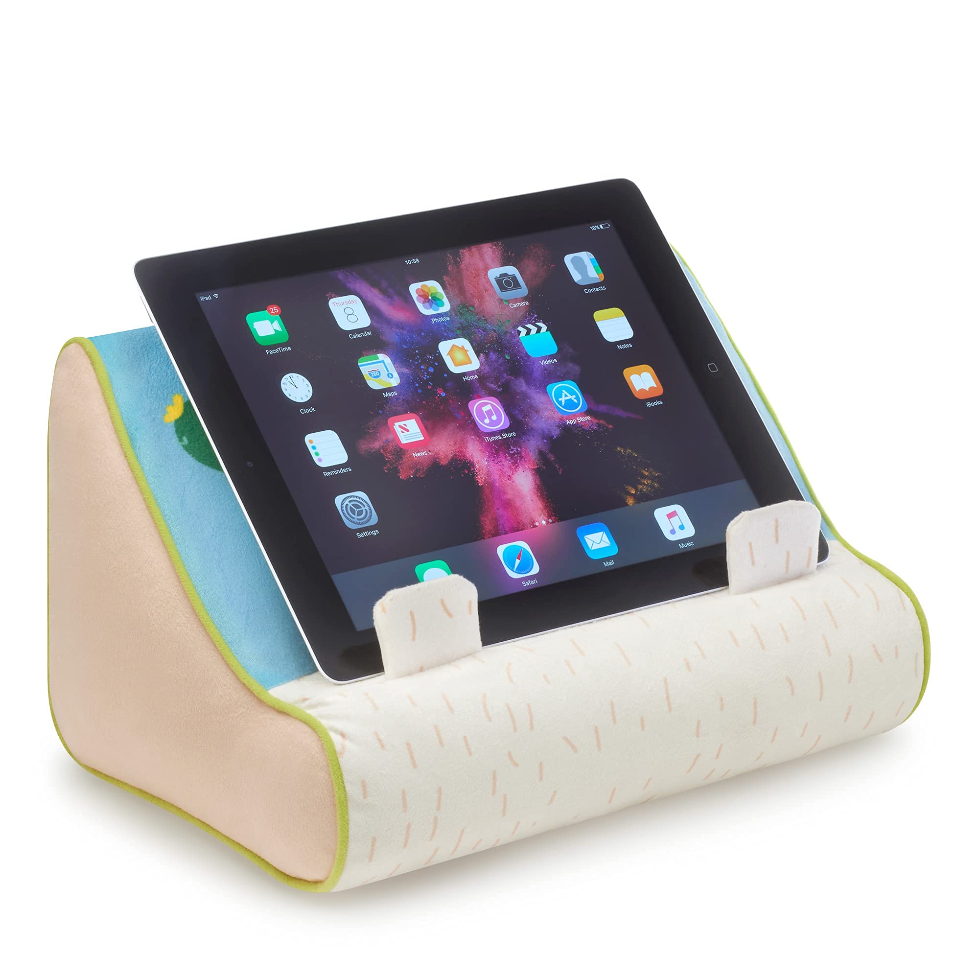 Gifts for Readers & Writers Book Pillow Tablet Stand - Cushioned Llama Holder for Hands-Free Reading, Model SBLC