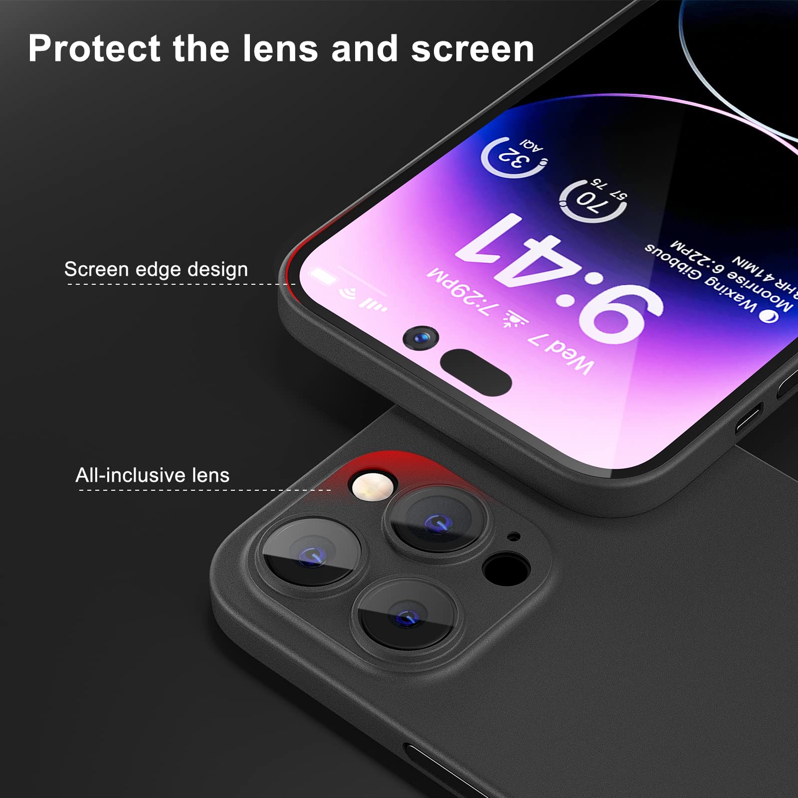 Memumi [Upgraded Case For Iphone 14 Pro Max Ultra Slim, 0.3 Mm Matte Finish Coating Lightweight Cover For Iphone 14 Pro Max Thin