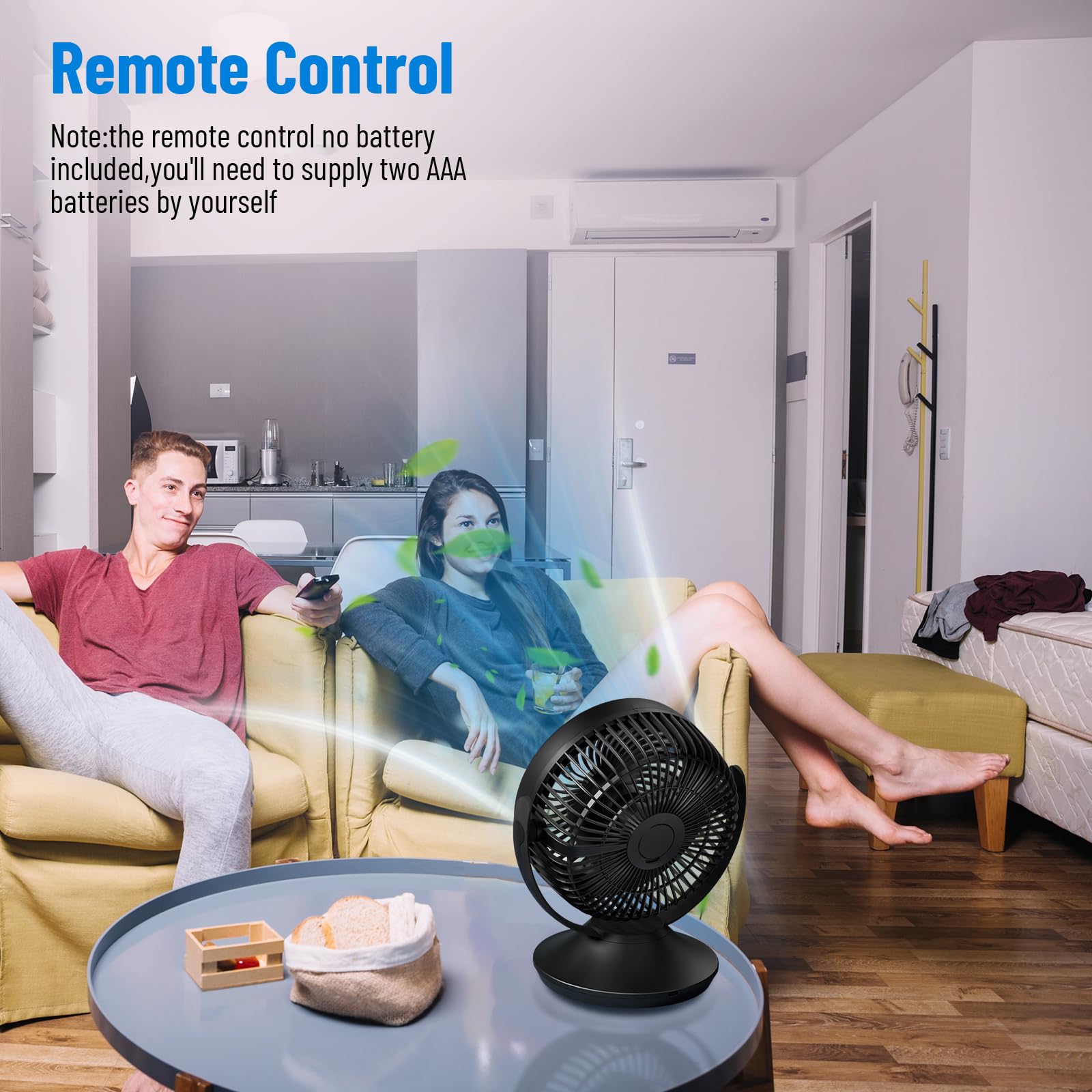 Pisliou 12000Mah Rechargeable Desk Fan,Portable Air Circulator Fan 6 Speeds,Timing, 360 Tilt,90 Oscillating Table Fan,Small Quie