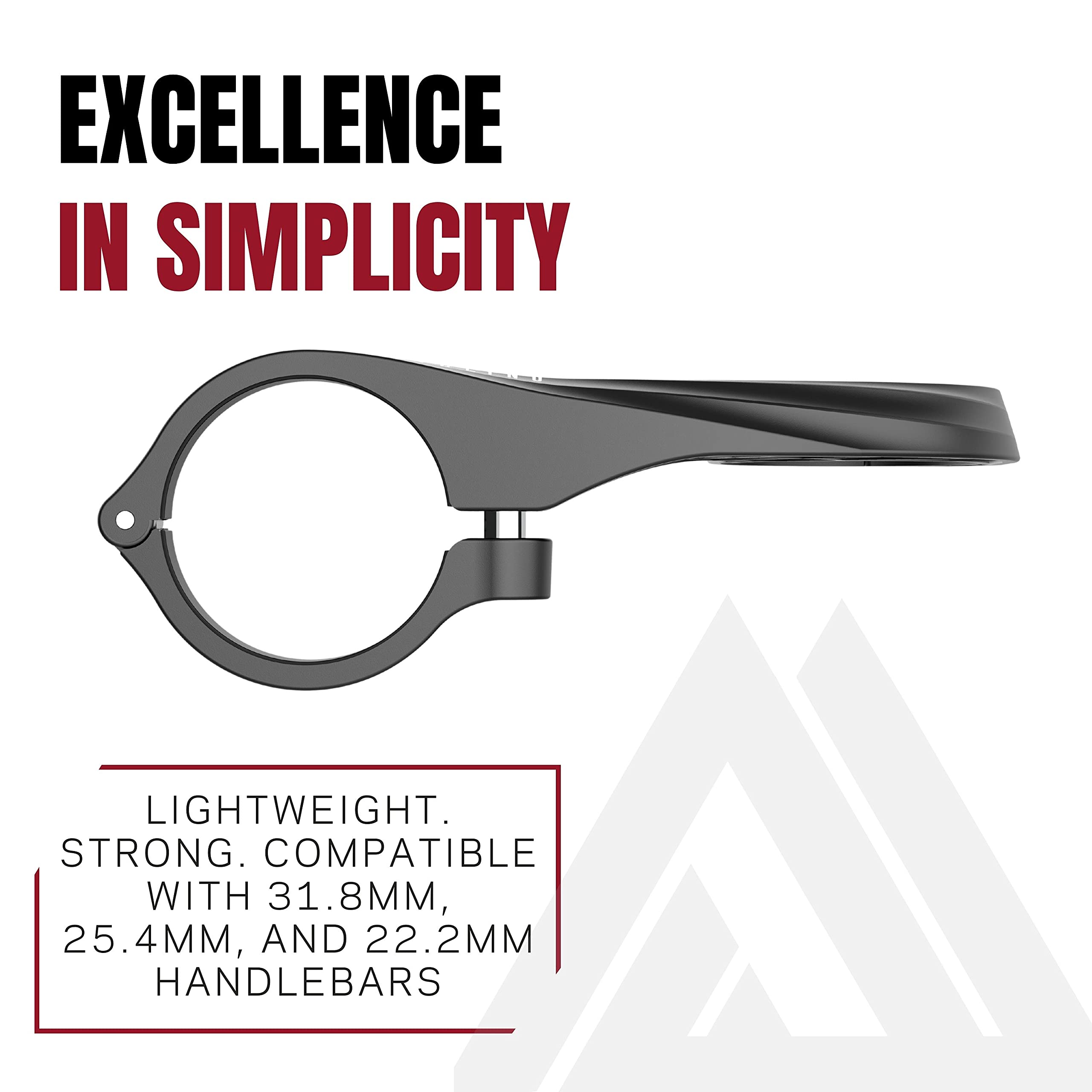 Kom Cycling Garmin Bike Mount With Black Finish From Garmin Edge Mount Designed For Garmin Edge 530 Plus And Other