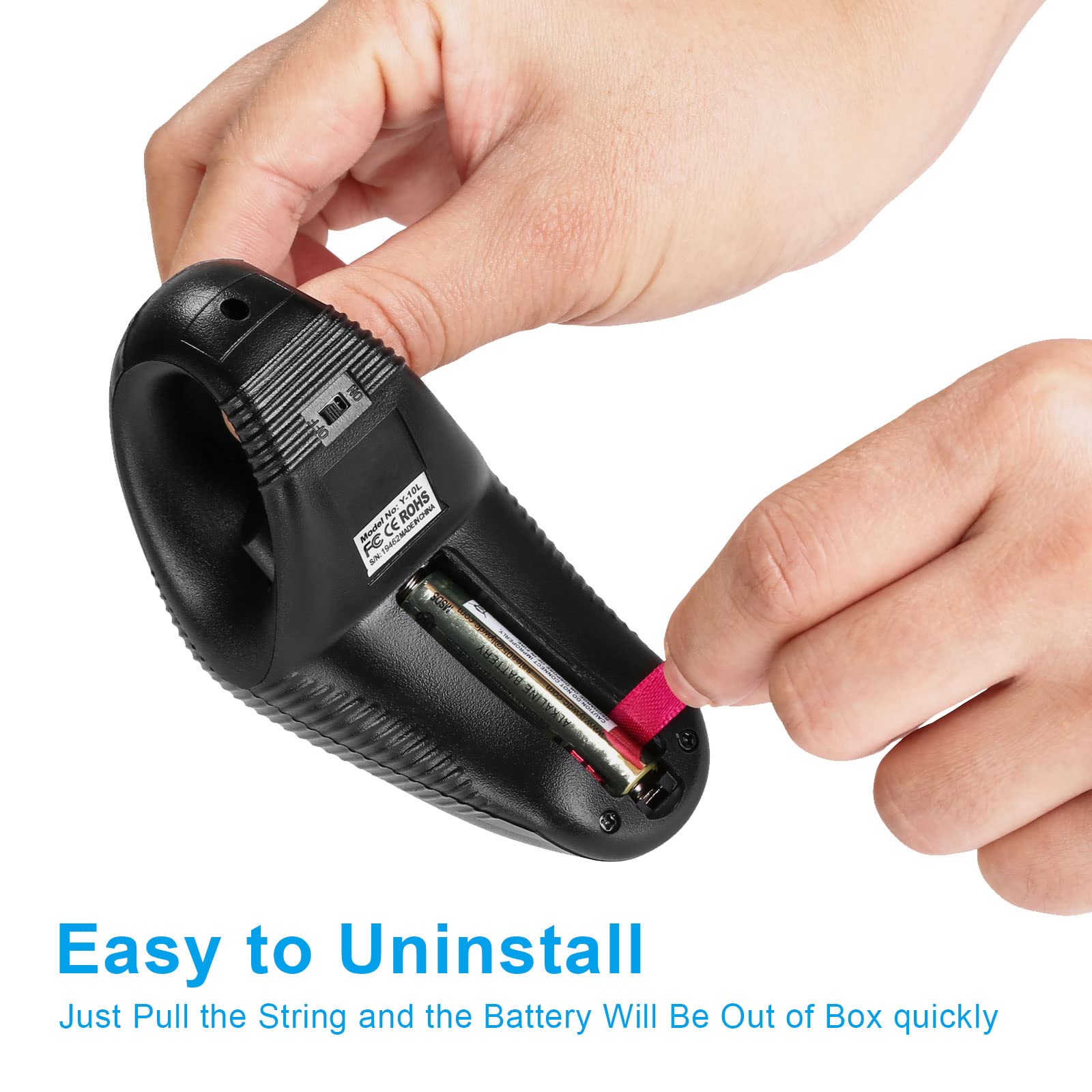 welspo Wireless USB Handheld Trackball Mouse with Laser Pointer - Green Ball, Model brf6, Plastic Material