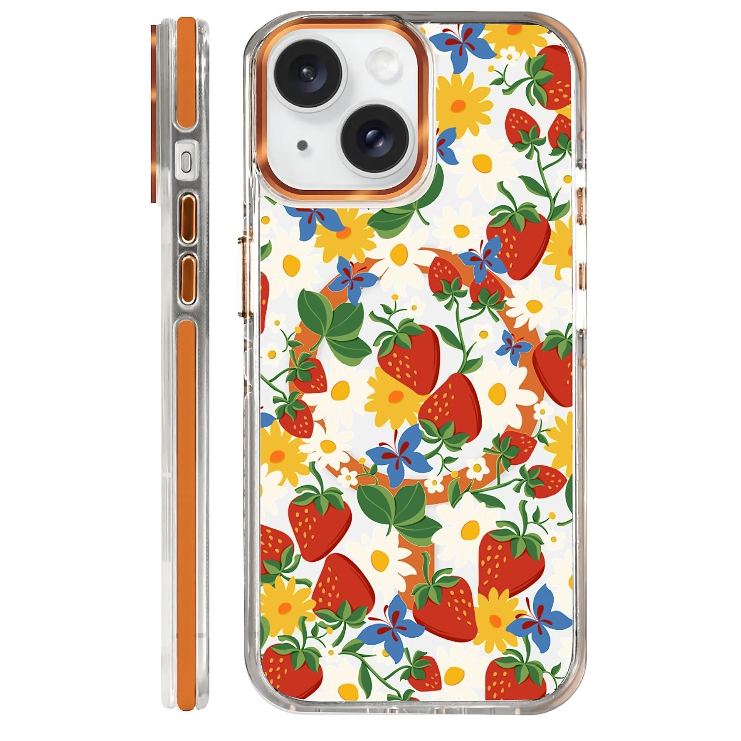 COTAIL Clear Case for iPhone 14, [Magnetic Charging Compatible][Military-Grade Protection][Anti-Yellowing] Shockproof Slim Magne
