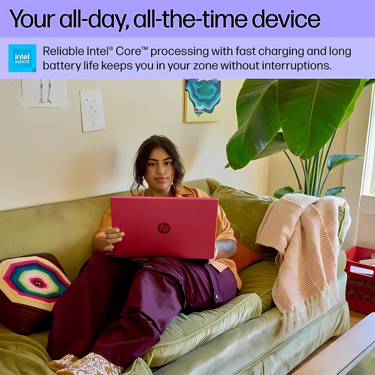 Hp Laptop For Business & Students, 15.6'' Hd Anti Glare Display, Intel 4 Cores N200, 16Gb Ram, 128Gb Ufs, Wi Fi 6, Webcam, Hdmi,