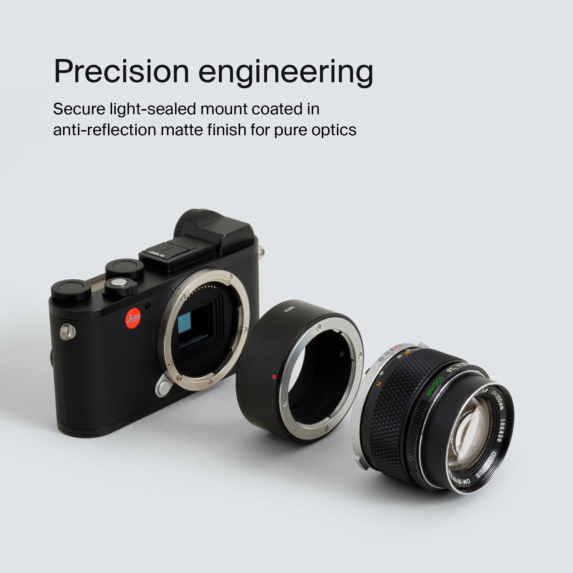 Urth Lens Mount Adapter: Compatible With Olympus Om Lens To Leica L Camera Body