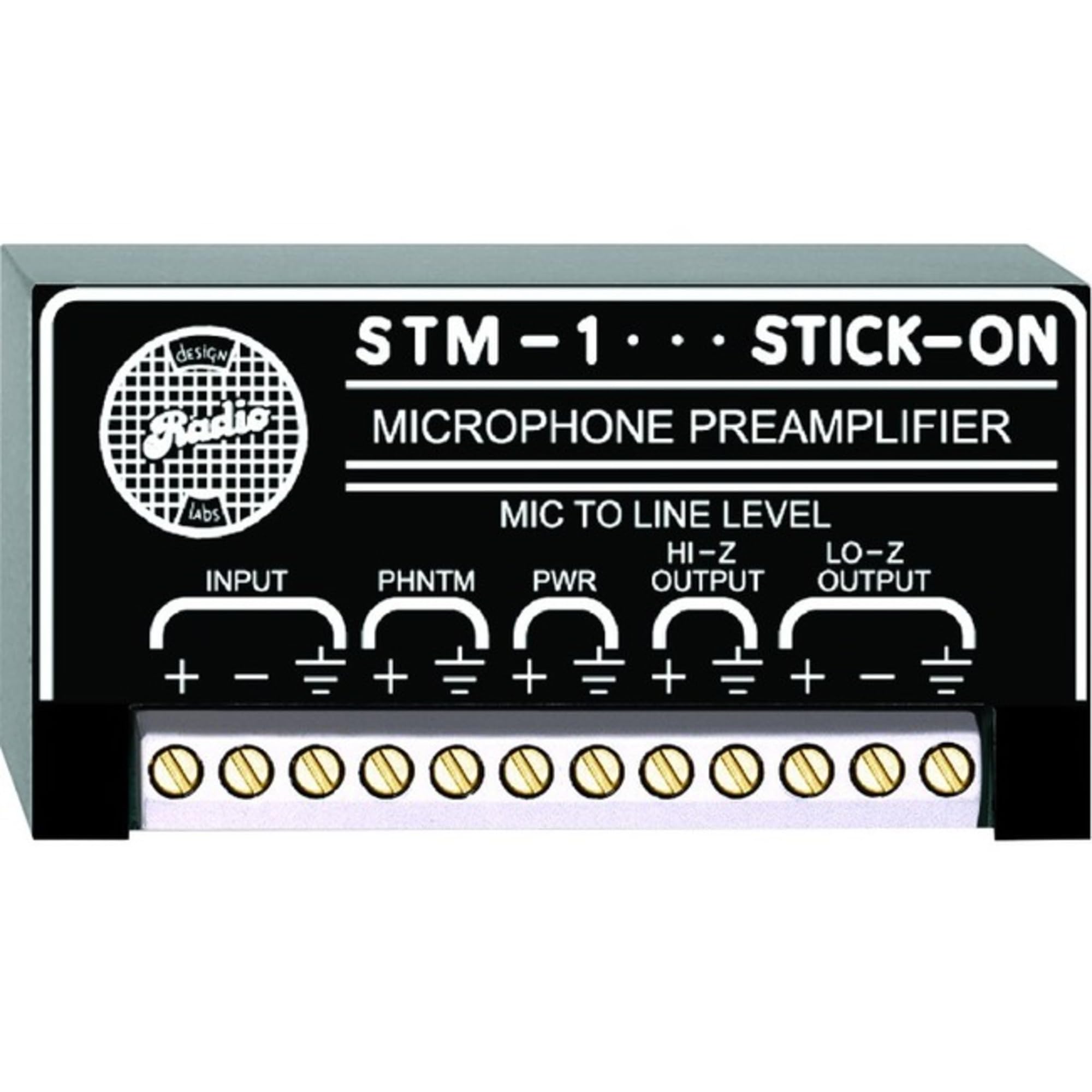 Rdl Stm 1 Stick On Series Microphone Preamplifier   Power Supply Not Included