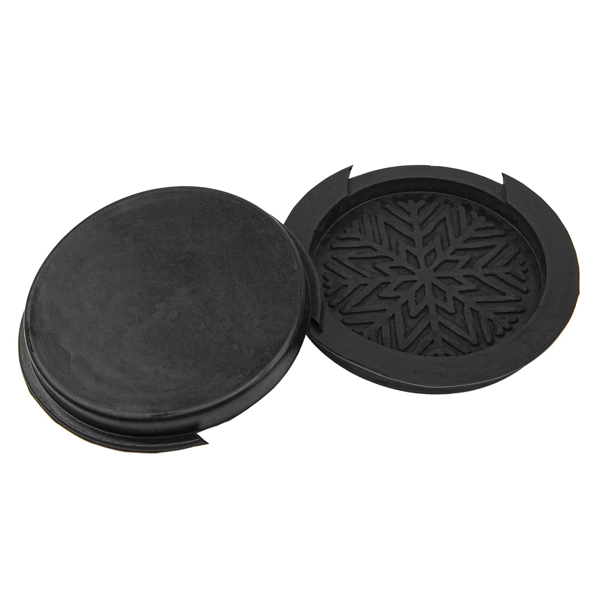 3Pcs Yootones Guitar Soundhole Cover Rubber Guitar Sound Hole Cover Compatible With Acoustic Guitar (Black)