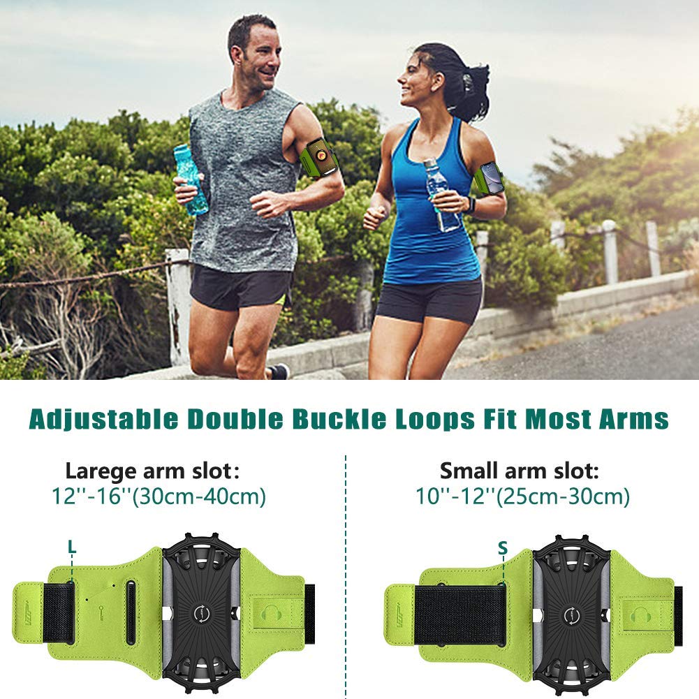 Vup Running Armband 360Rotatable For Iphone 13/Pro Max/Pro/Mini/12/11/Se/Xs/Xr/X/8/7/Plus, Fits All 4 6.7 Inch Smartphones, With