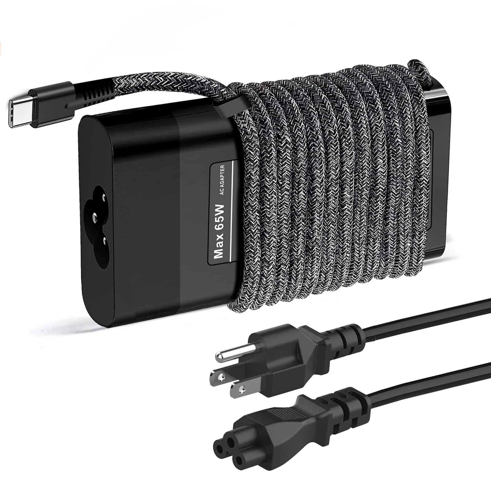 New Slim 65W Hp Laptop Charger Usb C For Hp Envy X360,Spectre X360,Elitebook X360,Replacement For Hp Chromebook X360 Charger Spectre/Elitebook/Elite X2/Envy/Probook Travel Type C Power Cord Ac Adapter