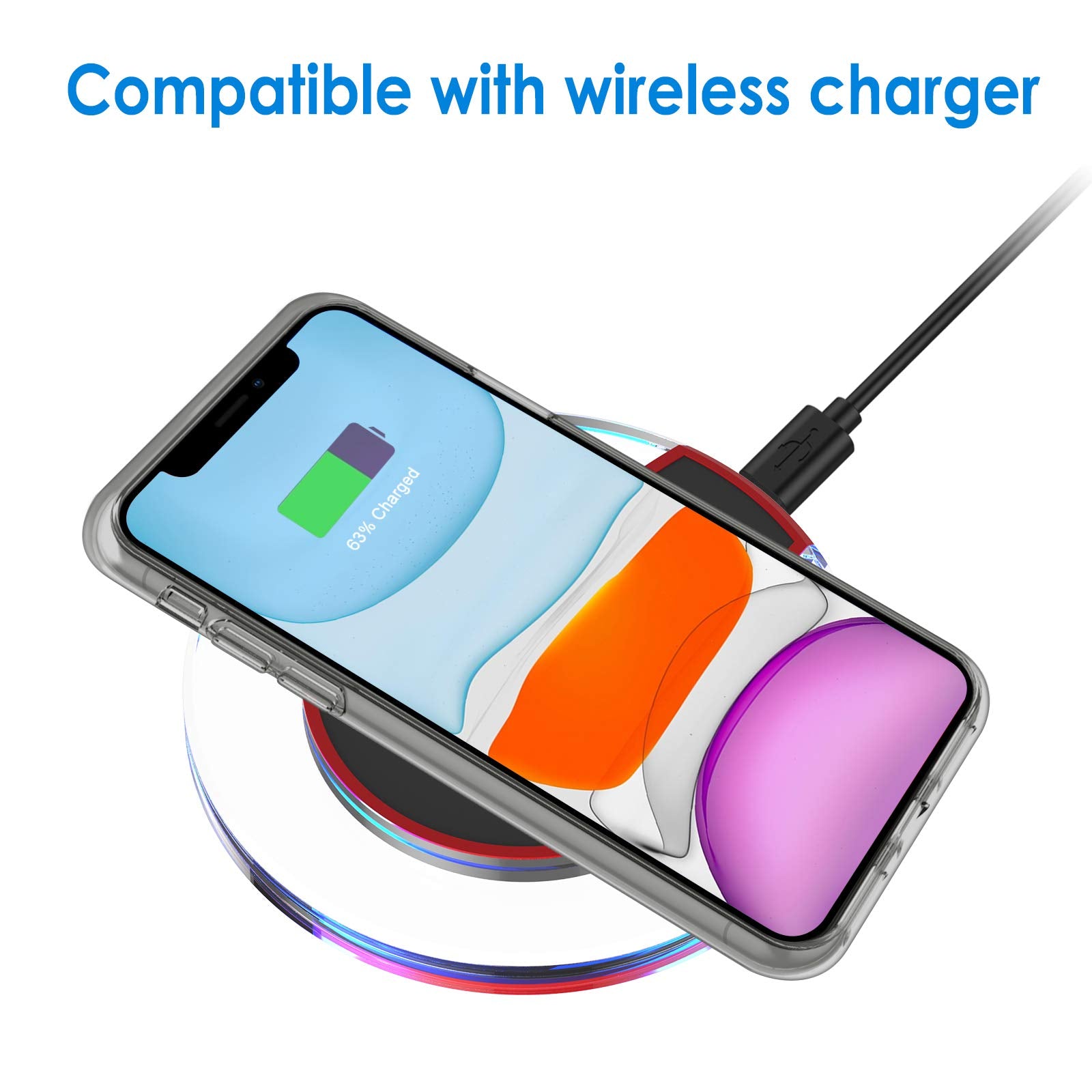 Jetech Case For Iphone 11 (2019) 6.1 Inch, Shockproof Bumper Cover, Anti Scratch Clear Back (Grey)