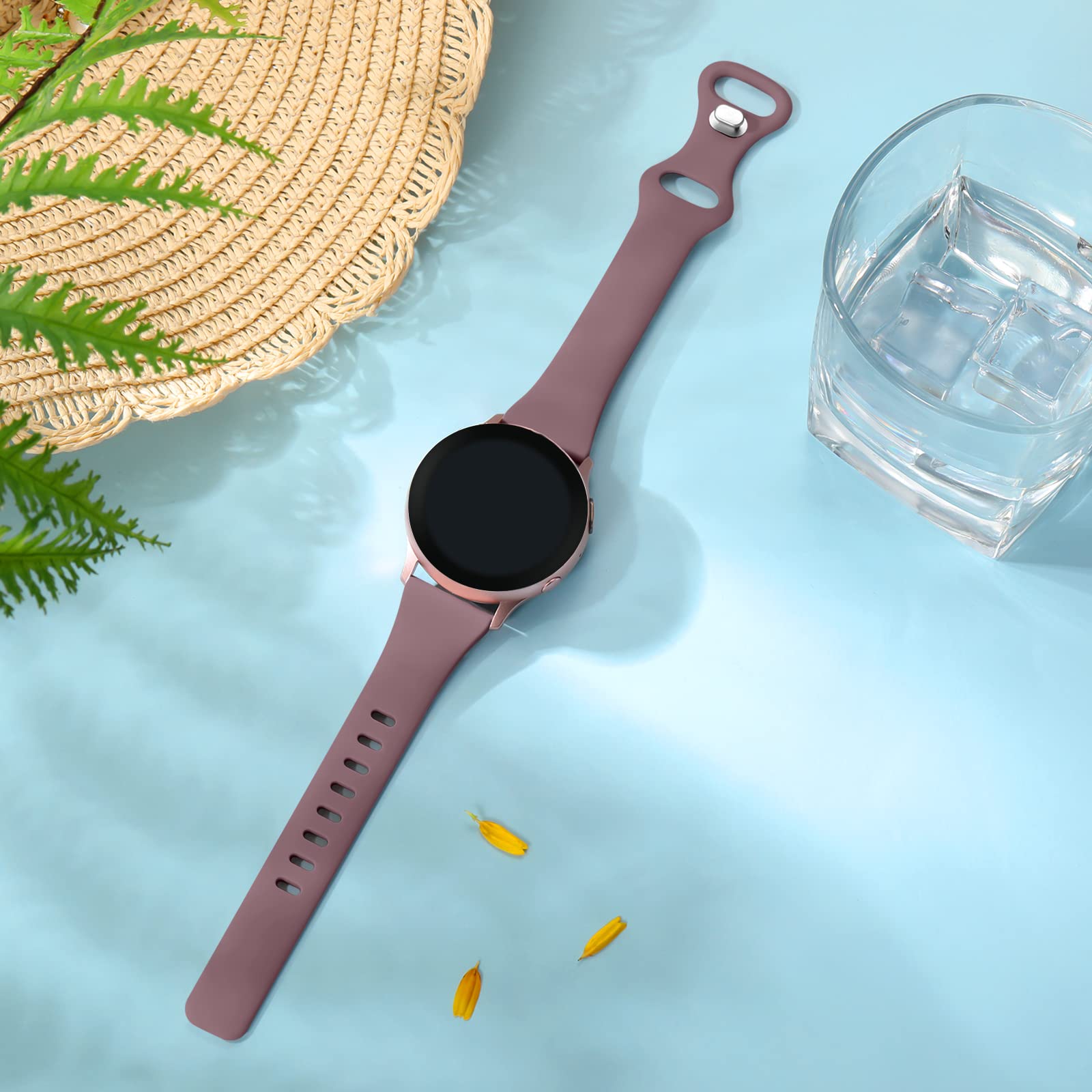 Imivio Compatible With Samsung Galaxy Watch 6 Band/Galaxy Watch 5 Band/Samsung Watch 4 Bands 40Mm 44Mm, 20Mm Soft Slim Replaceme